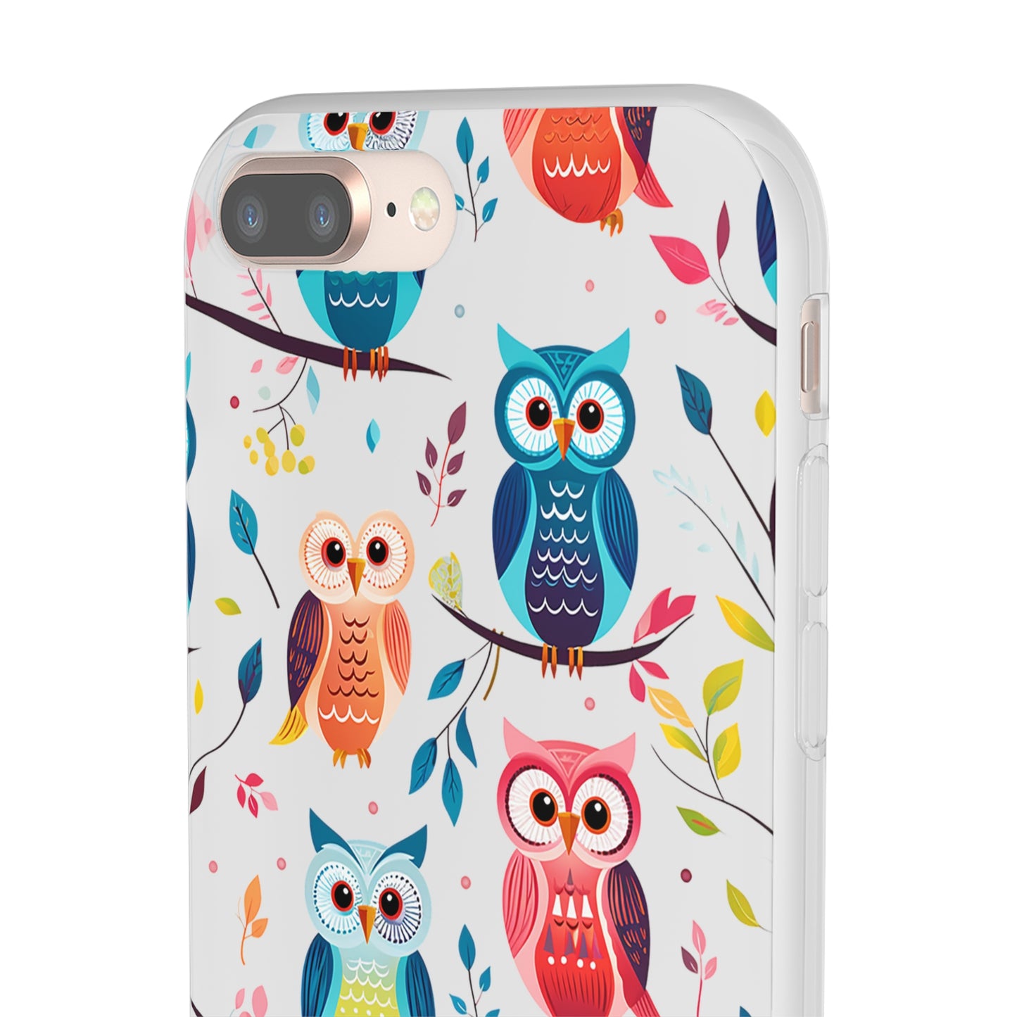 Whimsical Owl Flexi and Transparent Phone Case