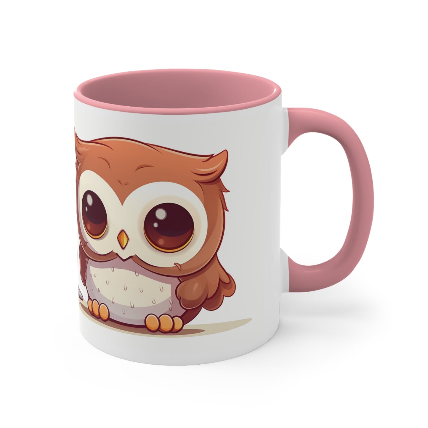 Cute Owl Mug: Tea Time with Strawberries