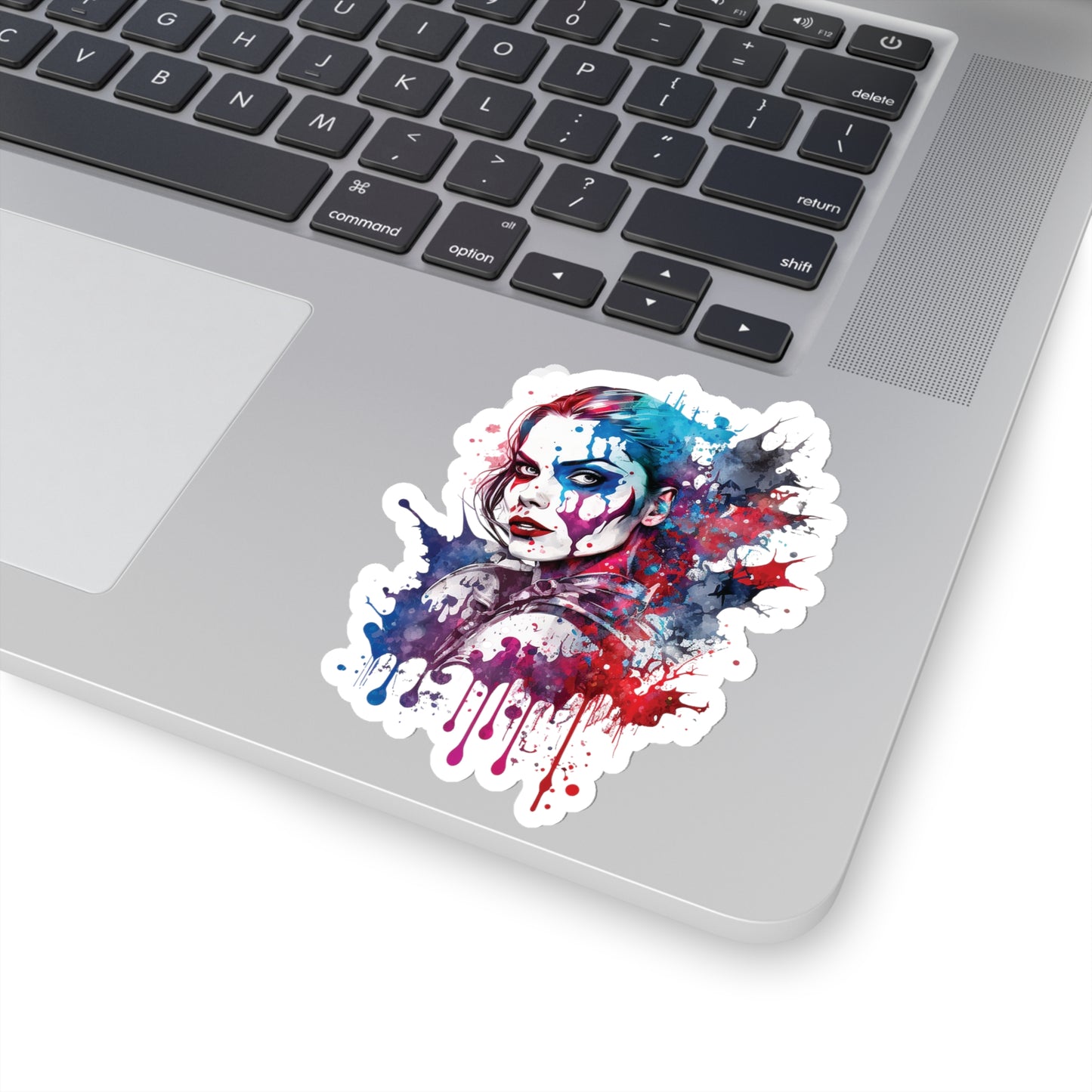 Harley Quinn Sticker - Add Some Pop-Art and Watercolor Style to Your Tech