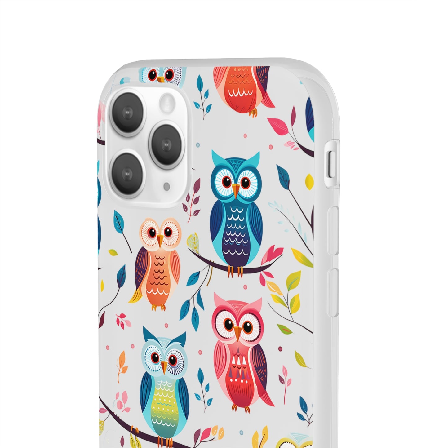 Whimsical Owl Flexi and Transparent Phone Case