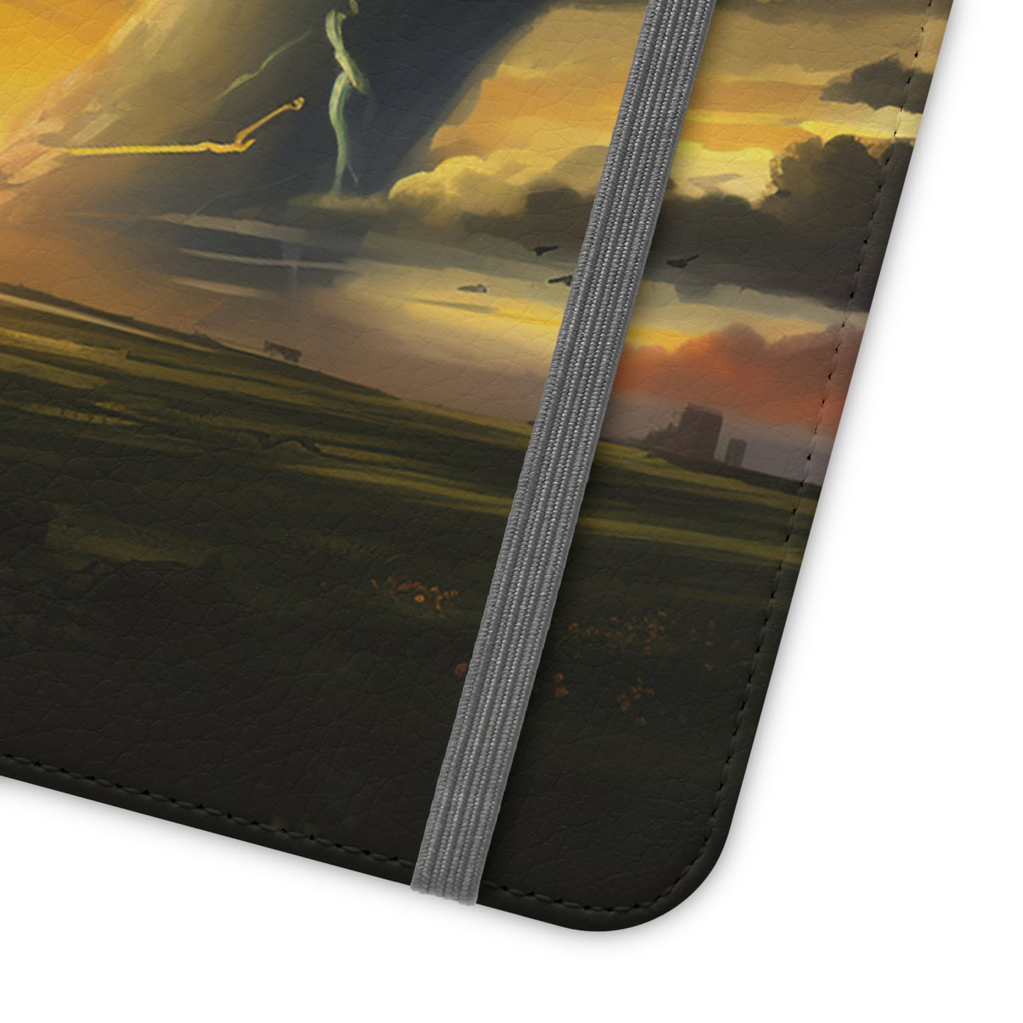 Apocalyptic Tornado Kids Flip Phone Case