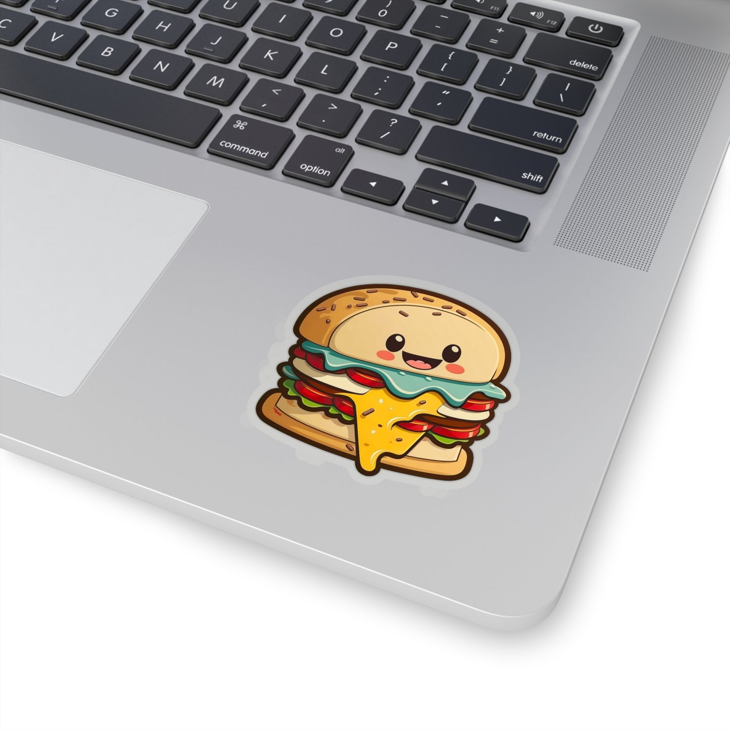 Kawaii Cheeseburger Sticker - Add Some Cute and Playful Style to Your Tech