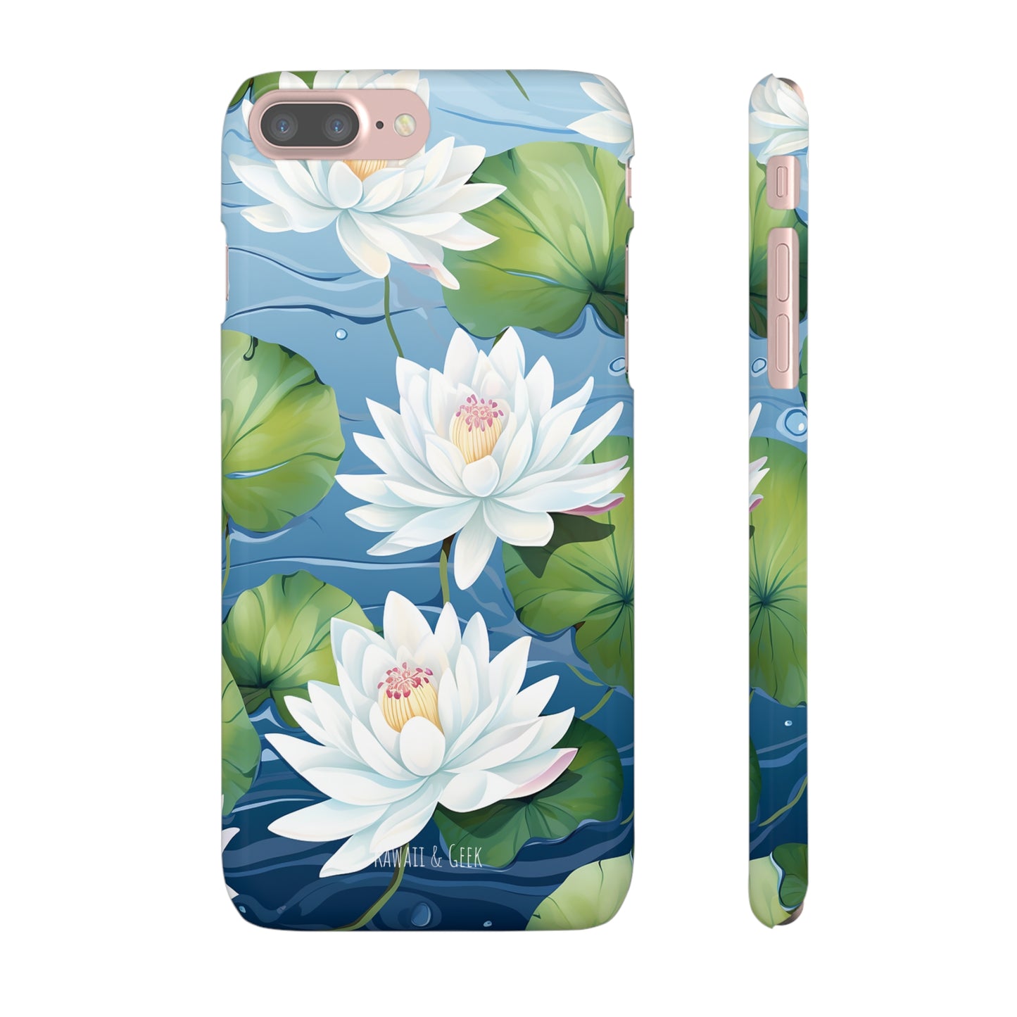 Elegant Water Lilies: Premium Phone Case