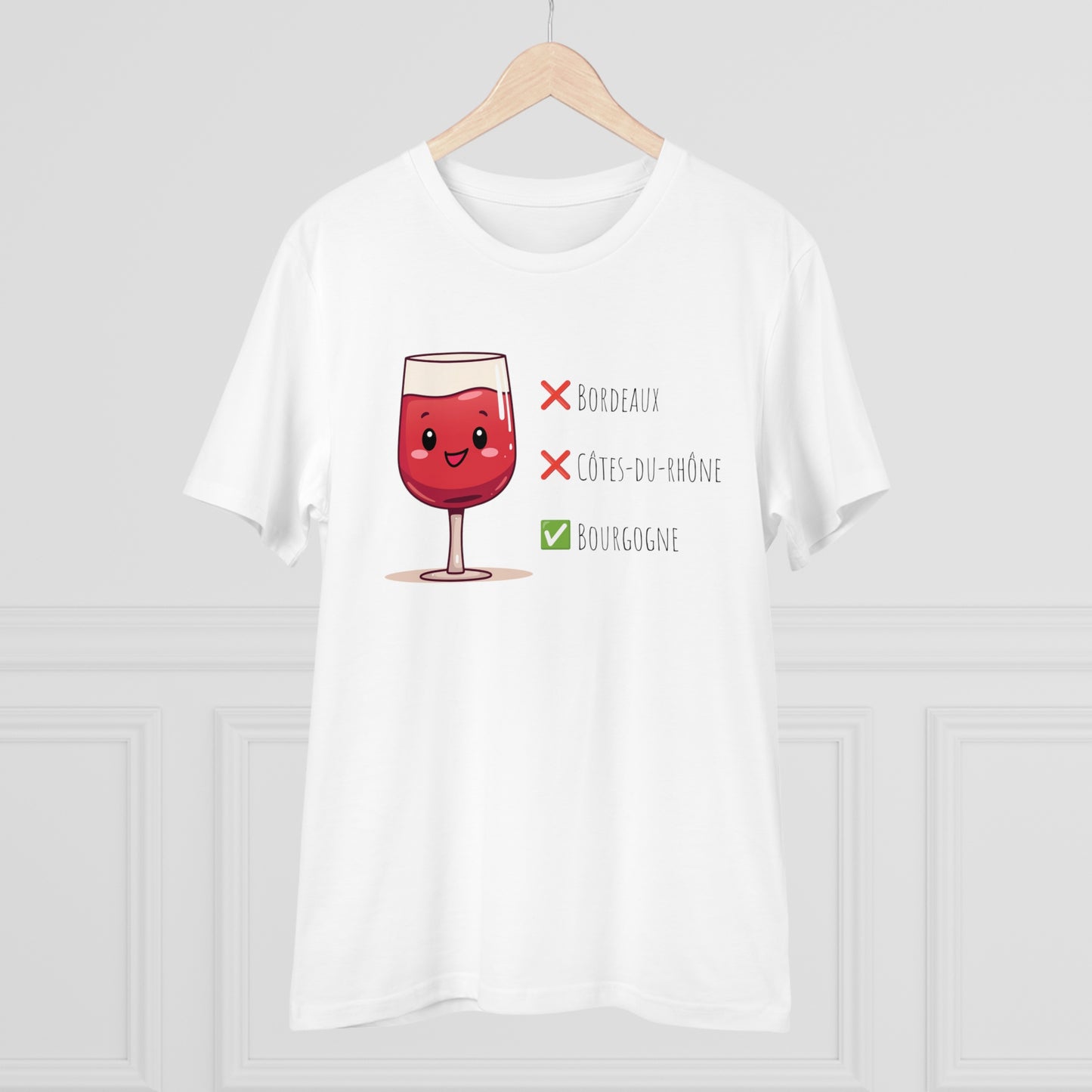 Eco-Friendly 'Bourgogne Wine Wins' T-Shirt - Wine Region Vote, Unisex"