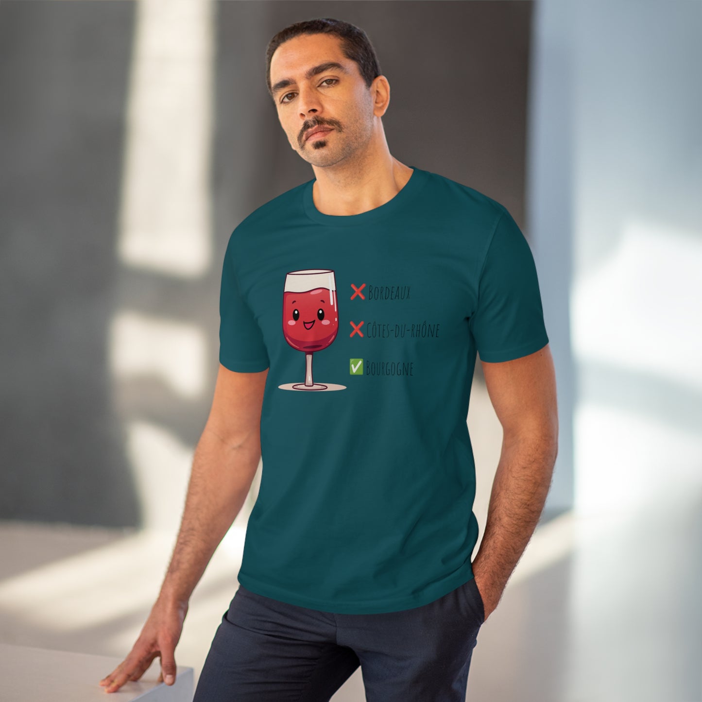 Eco-Friendly 'Bourgogne Wine Wins' T-Shirt - Wine Region Vote, Unisex"