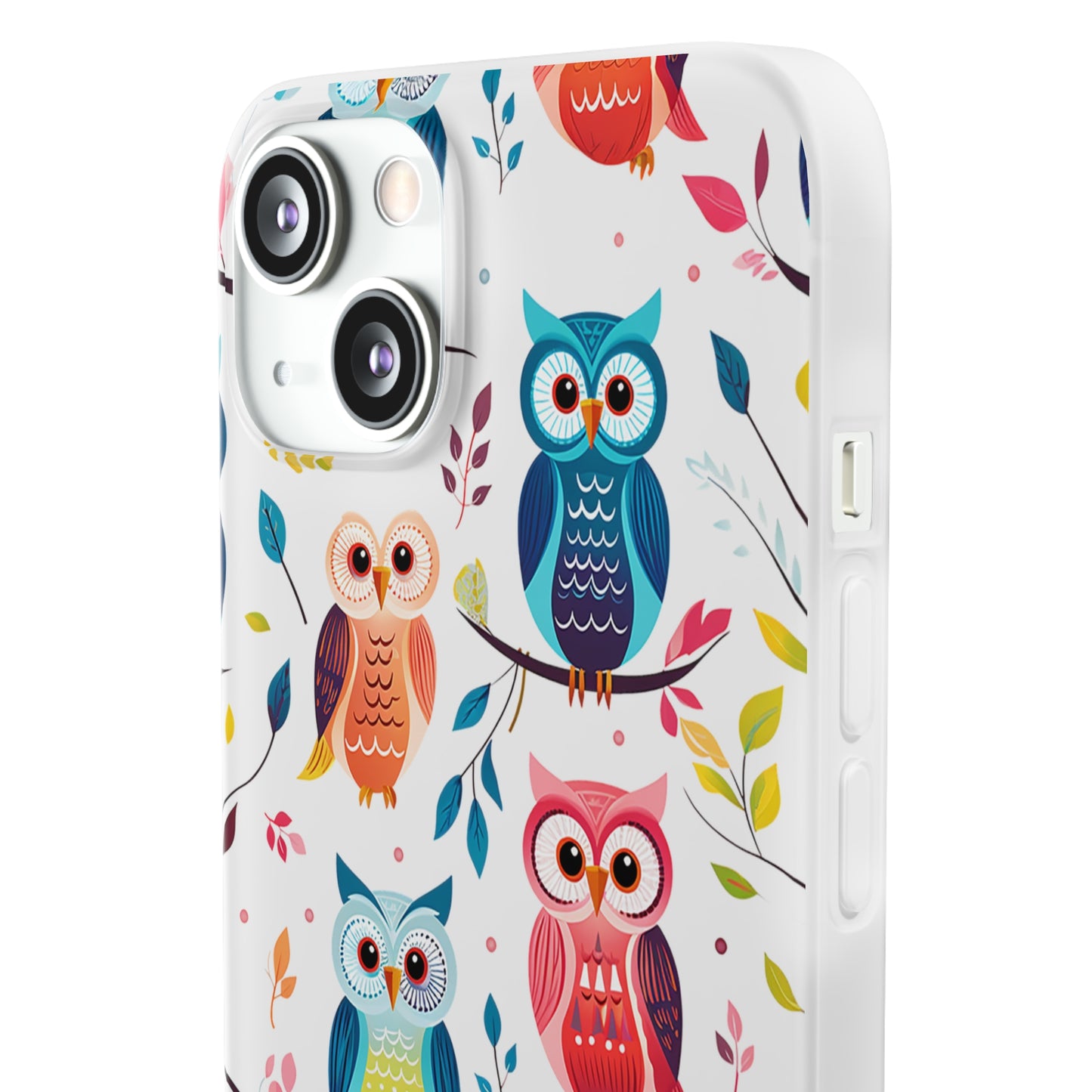 Whimsical Owl Flexi and Transparent Phone Case