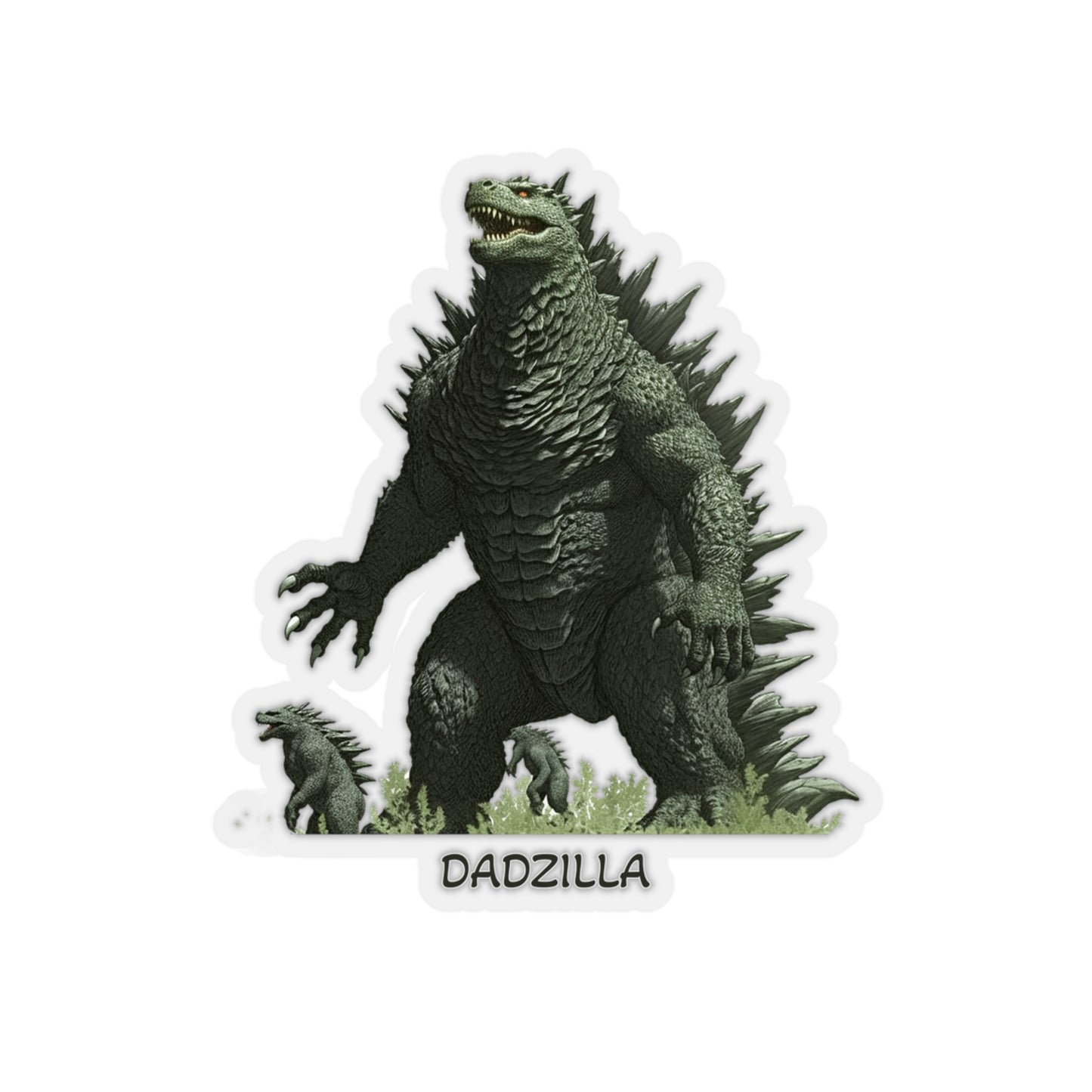 Dadzilla - Father's Day Sticker - Celebrate with Godzilla