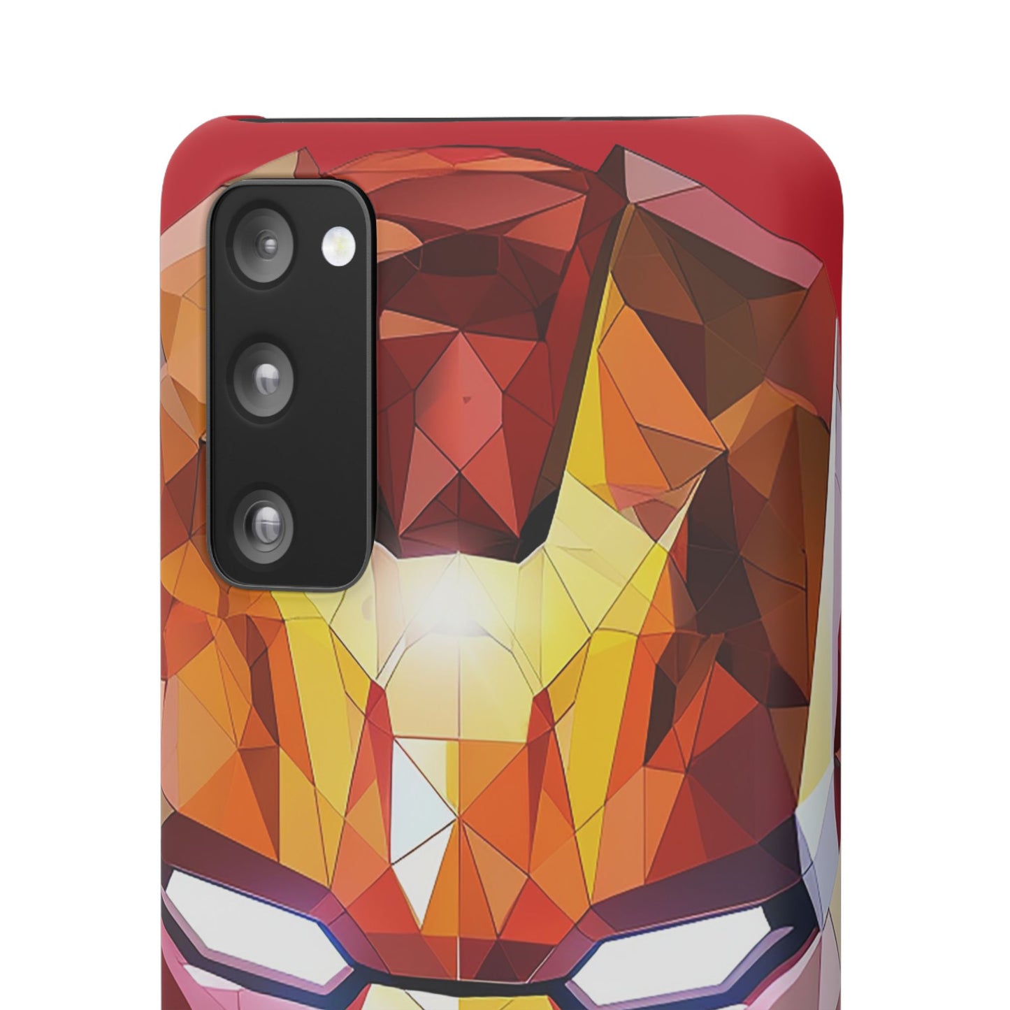 Phone Case - Iron Man helmet polygonal style