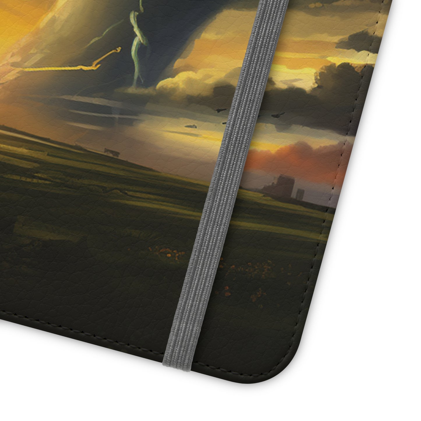 Apocalyptic Tornado Kids Flip Phone Case