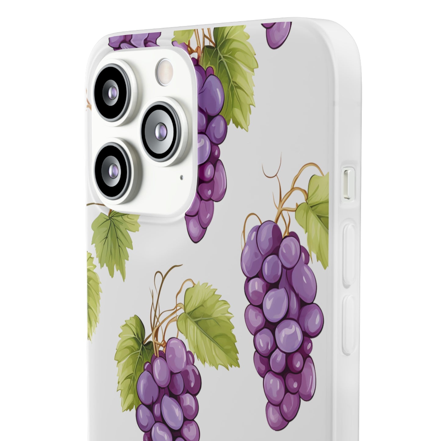 Flexi Grape Delight: Transparent Phone Case