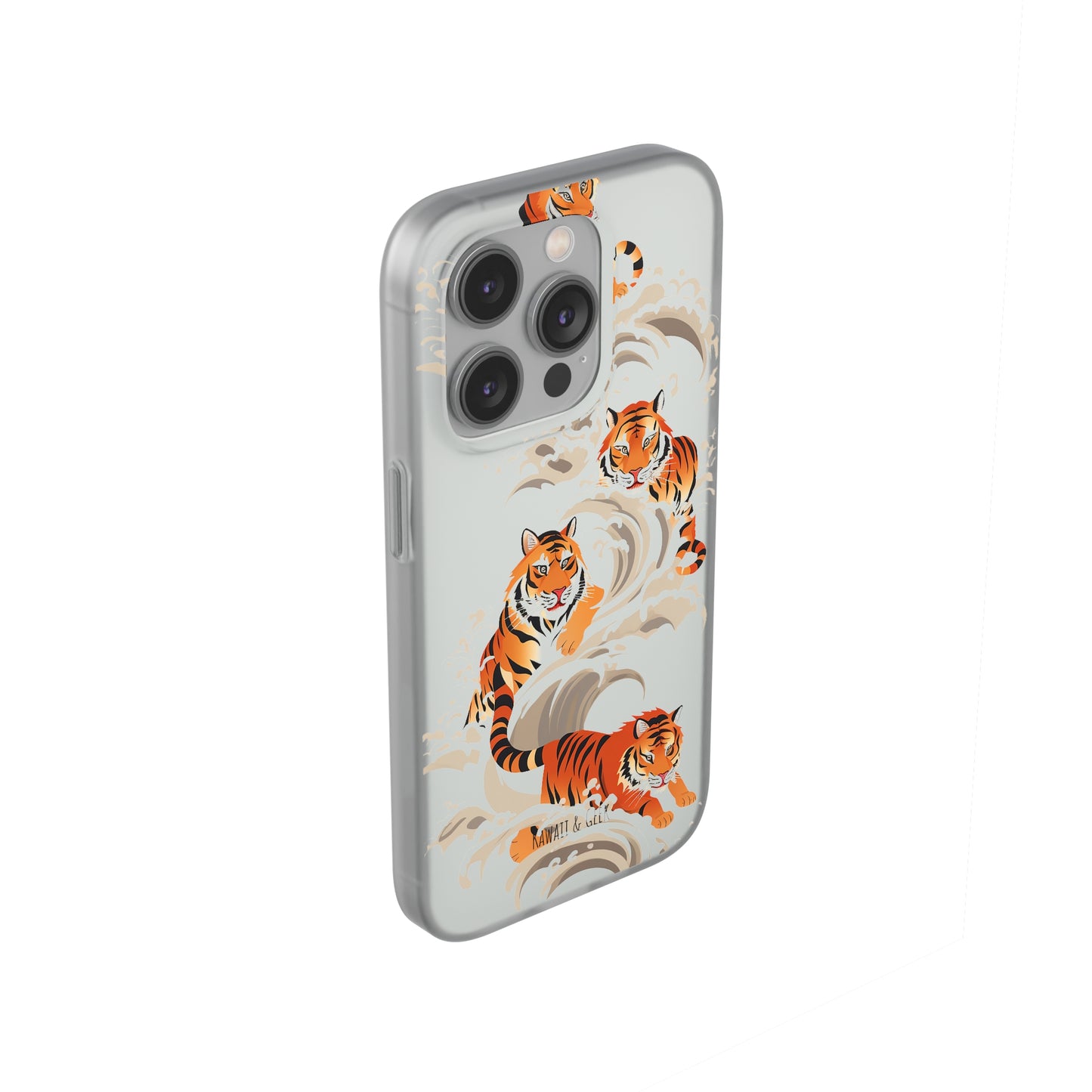 Elegant Chinese Ink Tiger Flexi Phone Case