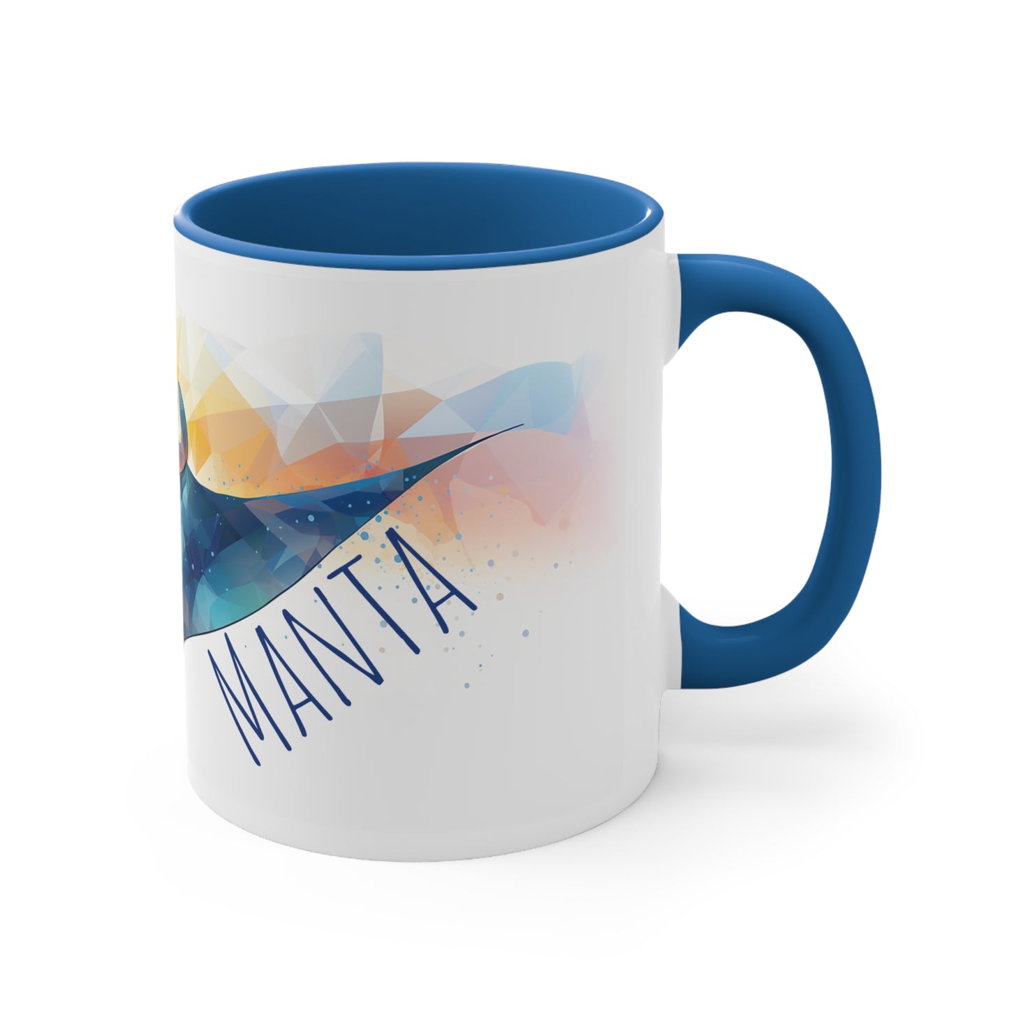 Manta Ray Coffee or Tea Mug: Dive into Coastal Bliss with Every Sip
