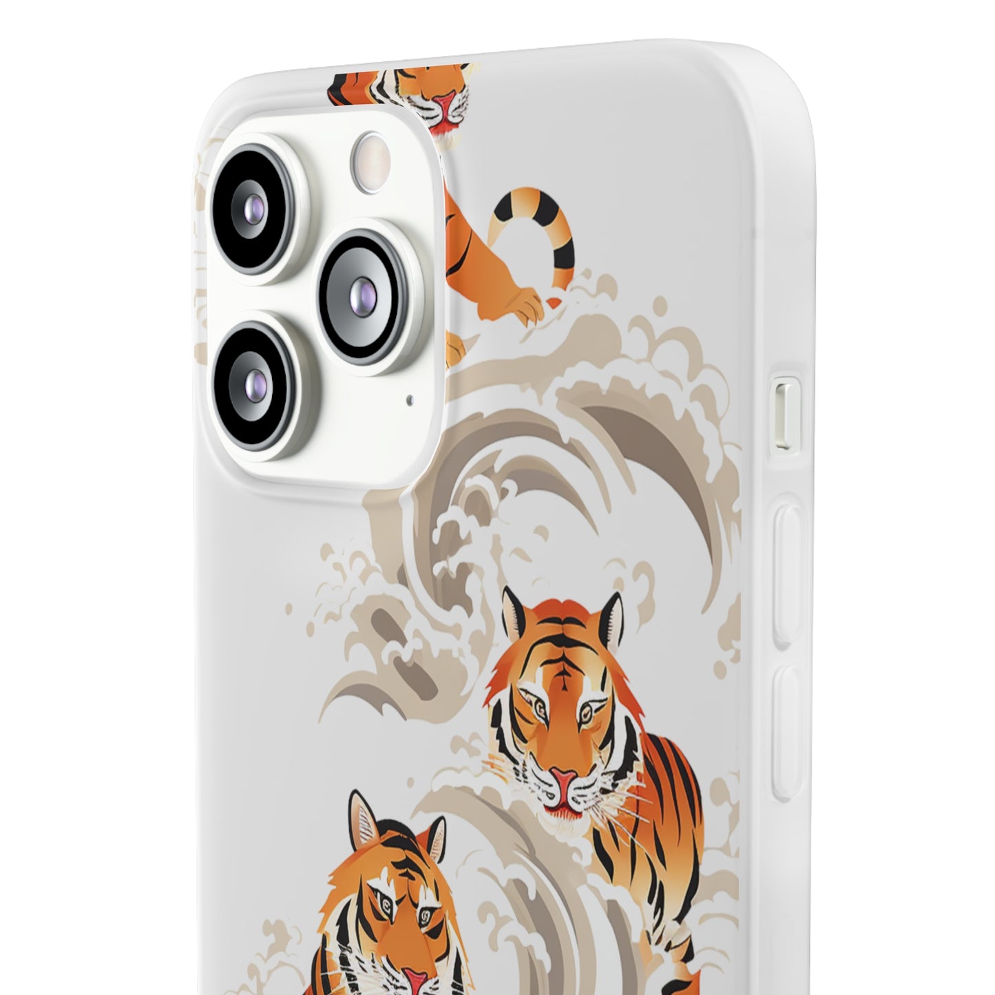 Elegant Chinese Ink Tiger Flexi Phone Case