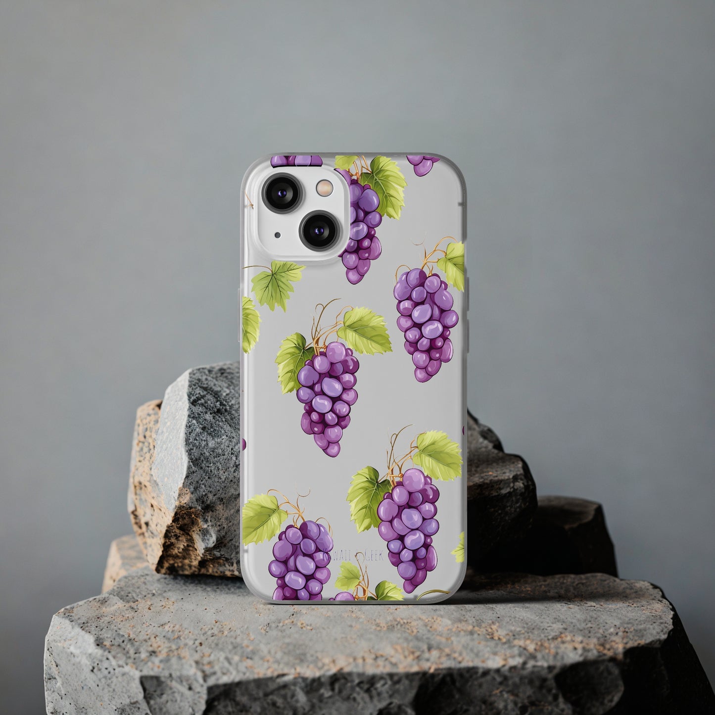 Flexi Grape Delight: Transparent Phone Case