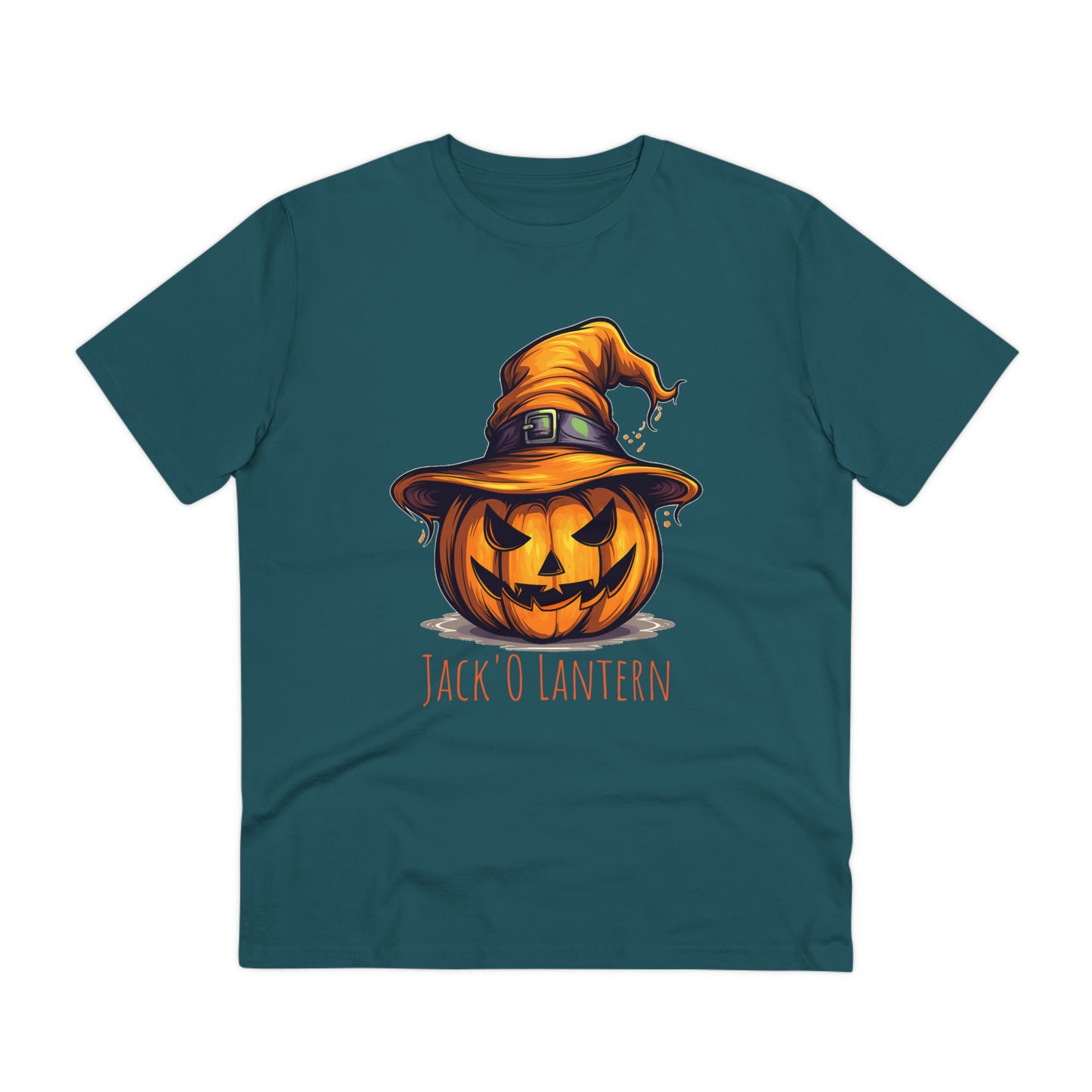 Eco-friendly Jack O Lantern Tee: Funny Pumpkin Halloween Sorcerer Edition
