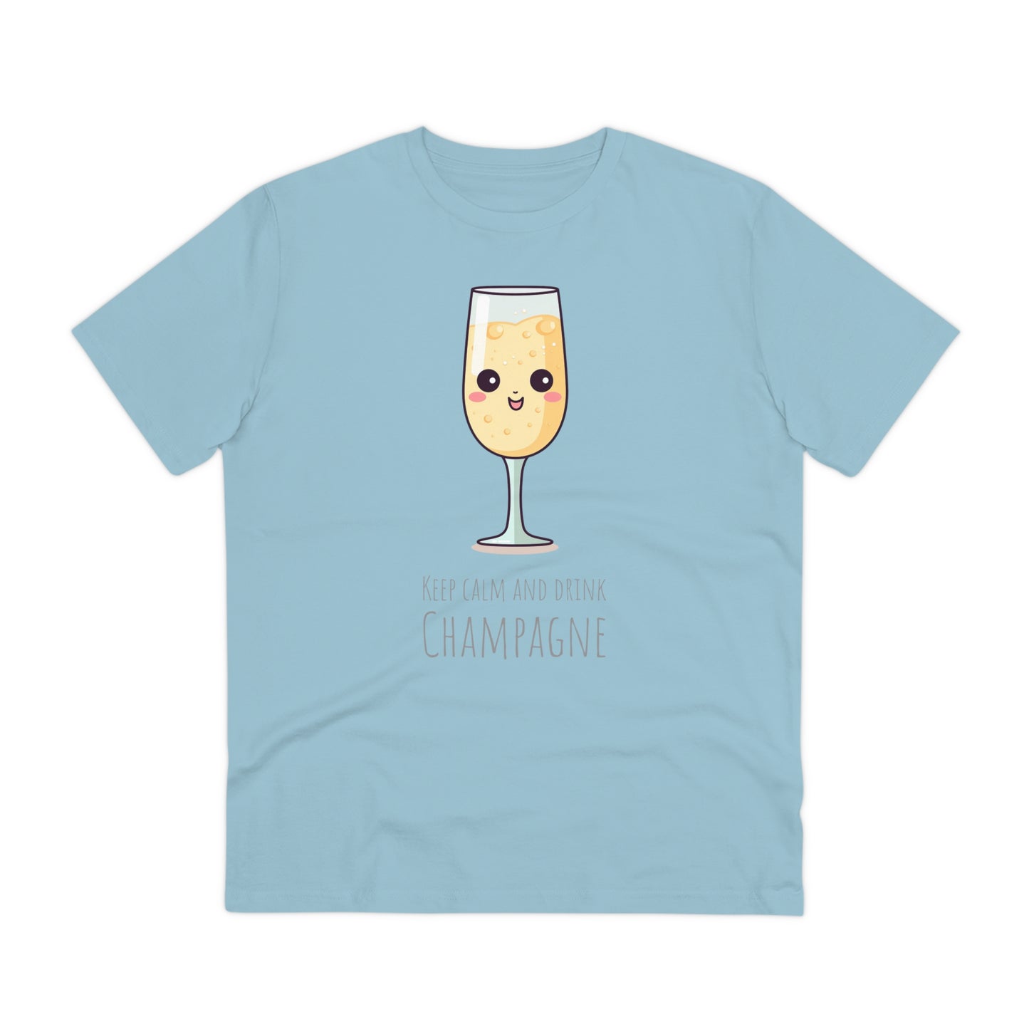 Keep Calm and Drink Champagne T-Shirt - Eco-Friendly Design