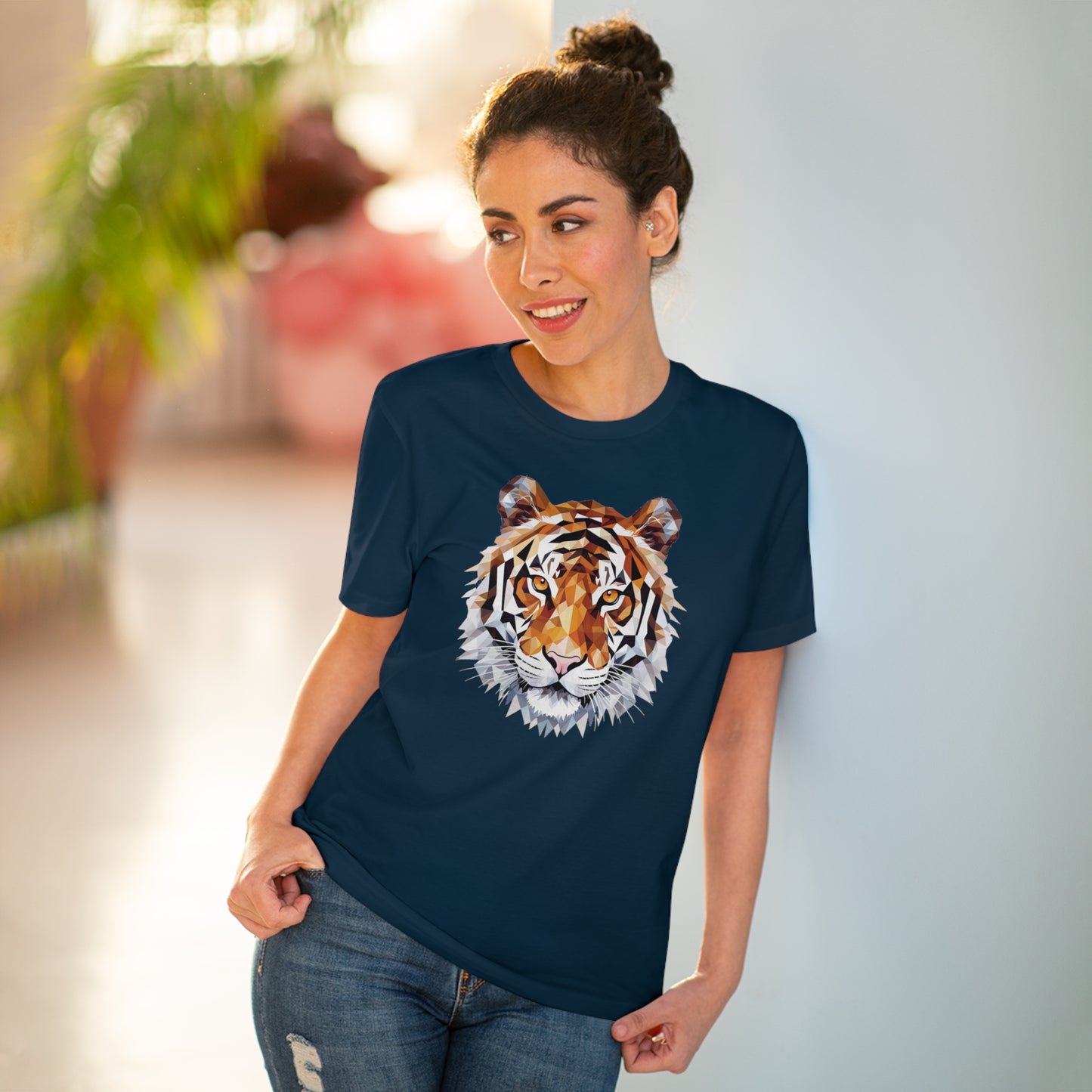 Tiger Polygonal T-Shirt - Embrace Fierce Elegance