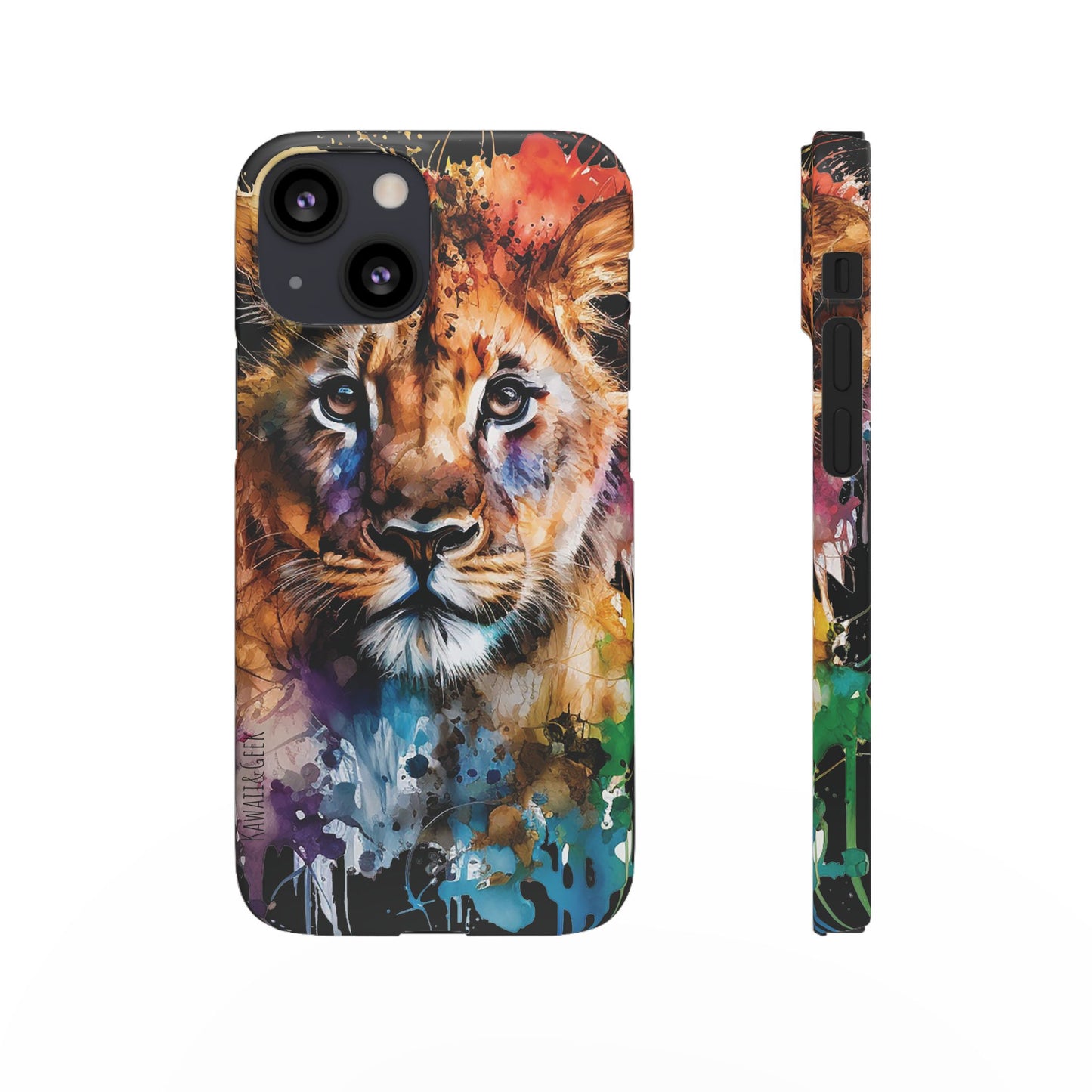 Phone Case Watercolor Lion Cub