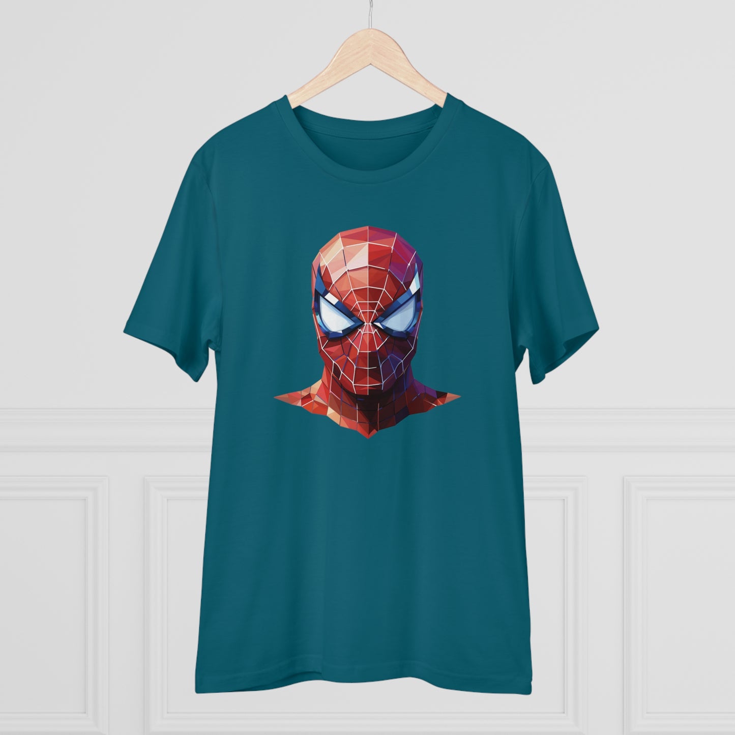Spider-Man Polygonal Geometric T-Shirt - Swing into Stylish Adventure