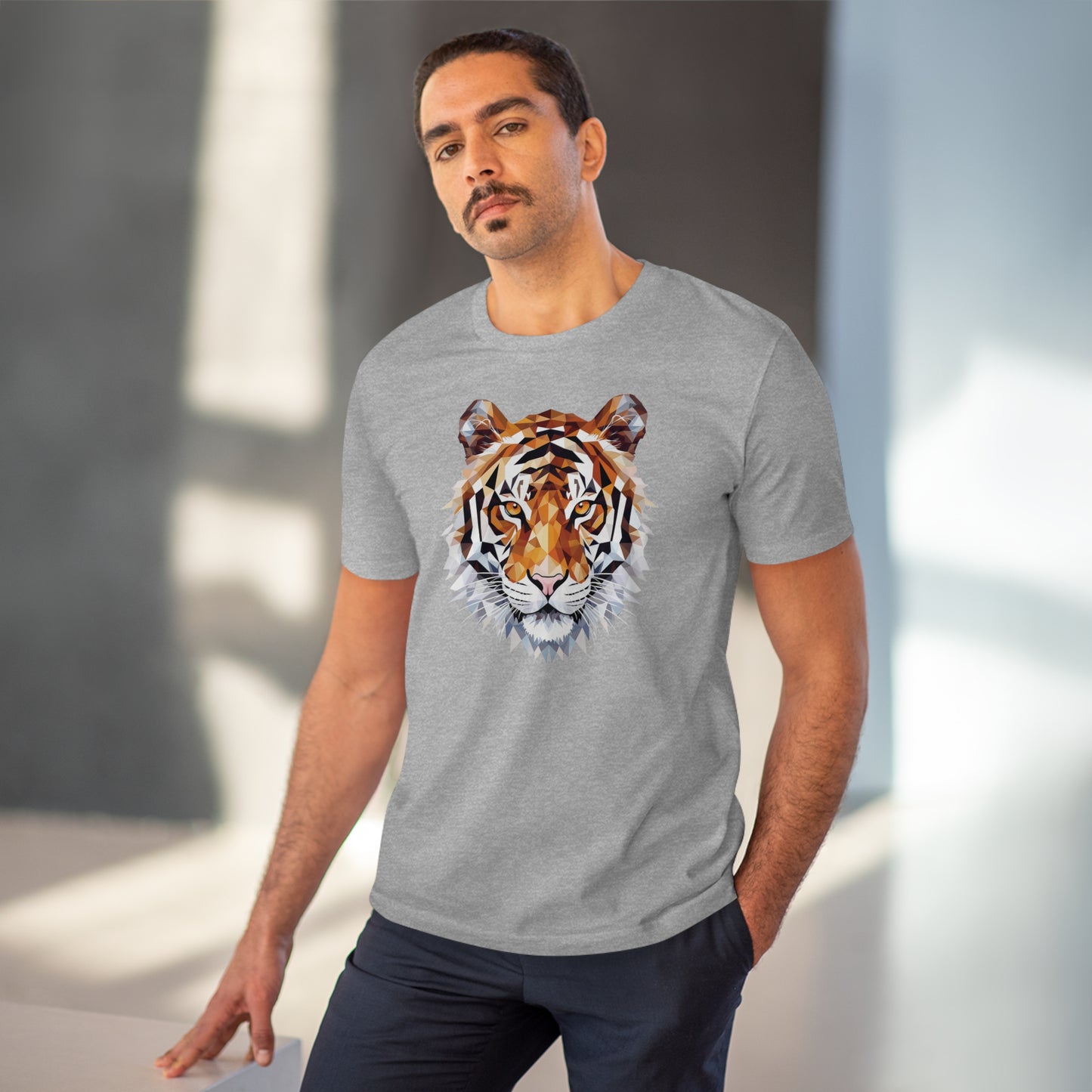 Tiger Polygonal T-Shirt - Embrace Fierce Elegance