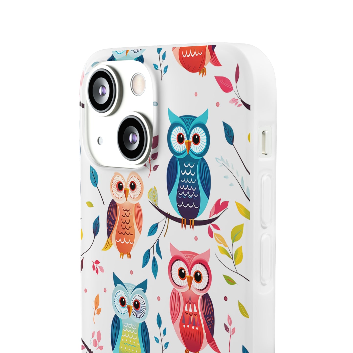 Whimsical Owl Flexi and Transparent Phone Case