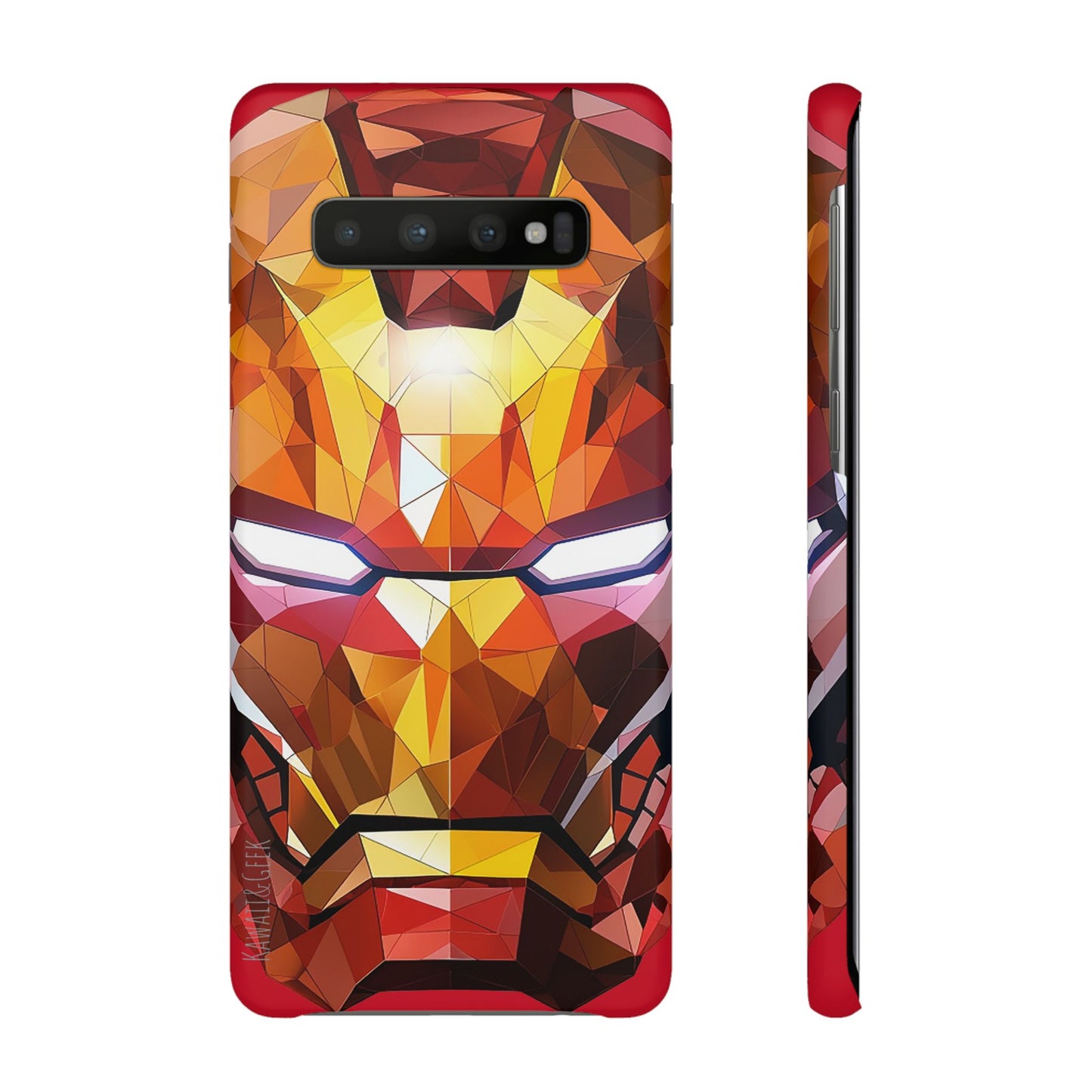 Phone Case - Iron Man helmet polygonal style