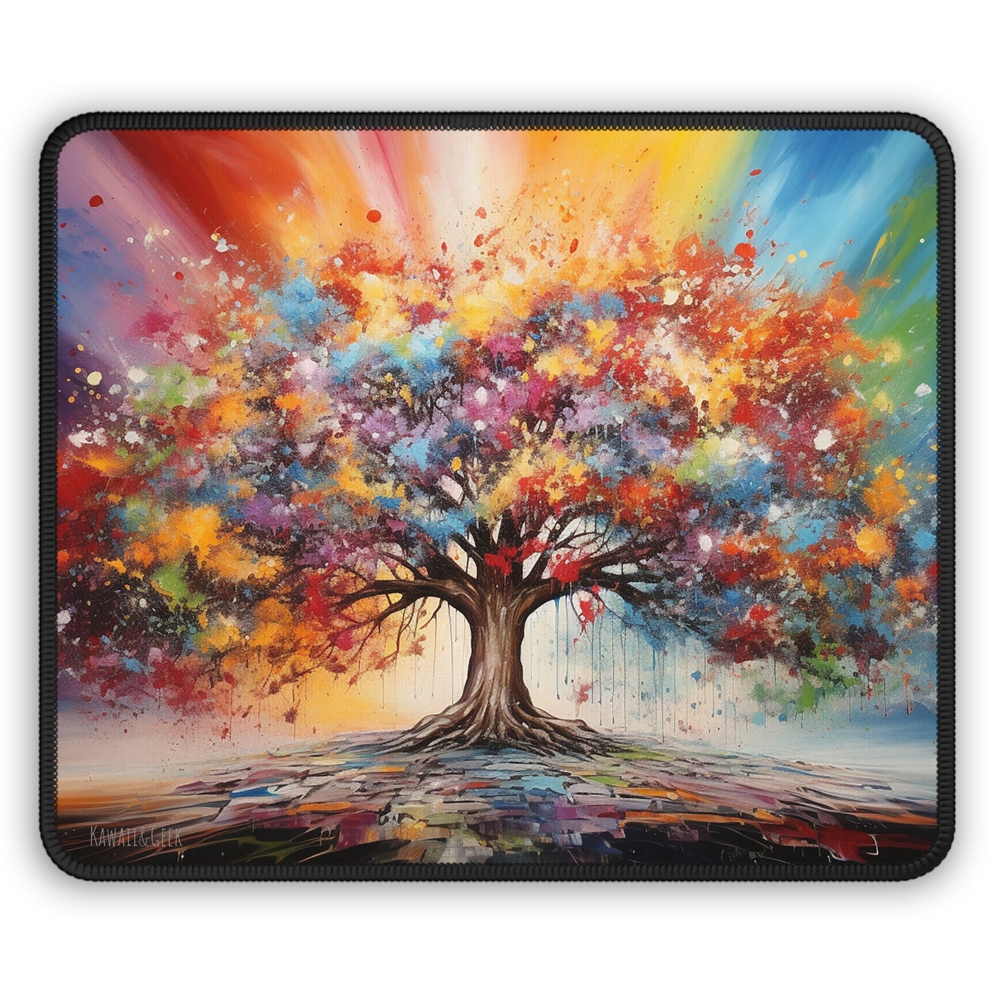 Vibrant Tree of Life Gaming Mouse Pad