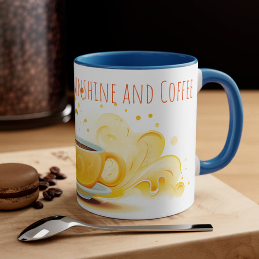 Good Morning Sunshine and Coffee Mug: Cheerful Sun Design