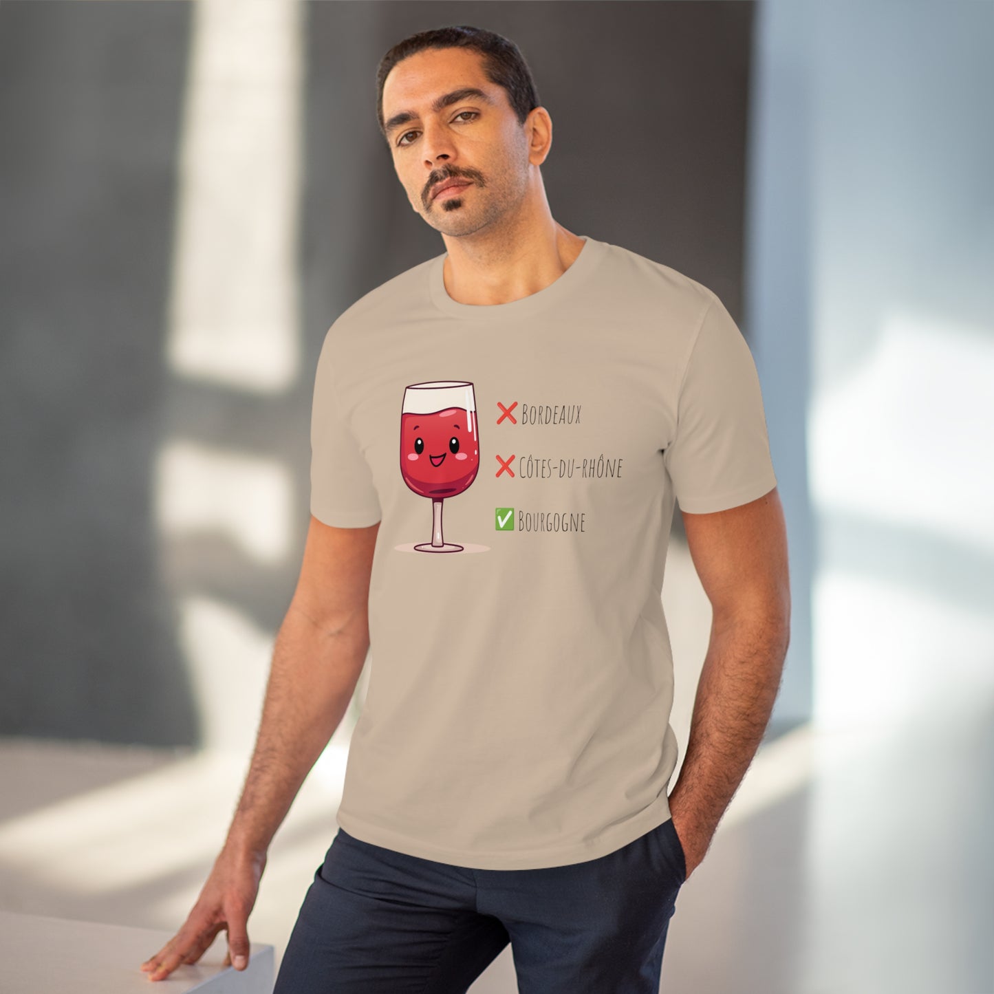 Eco-Friendly 'Bourgogne Wine Wins' T-Shirt - Wine Region Vote, Unisex"