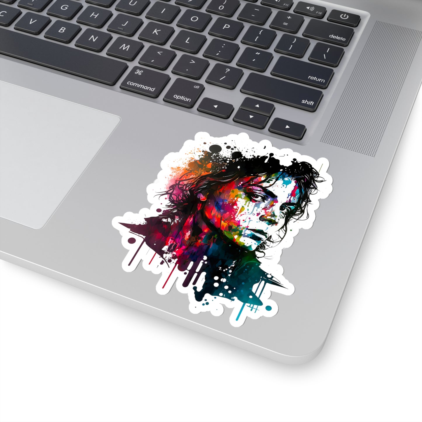 Michael Jackson Watercolor Sticker - Add Some Pop and Iconic Style to Your Tech