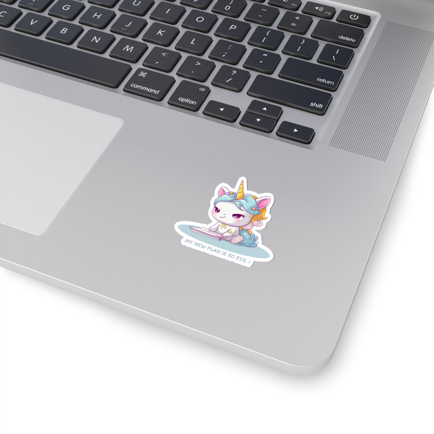 Kawaii and Bad Unicorn Sticker - Add a Playfully Mischievous Touch to Your World