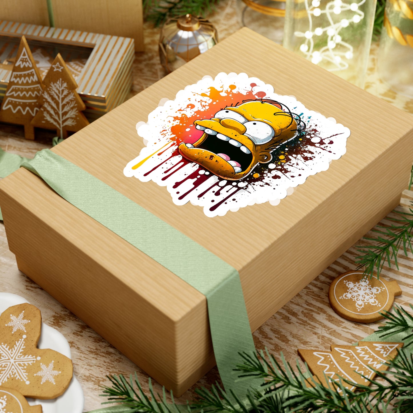 Homer Simpson Sticker - Add Some Fun and Unique Style to Your Tech