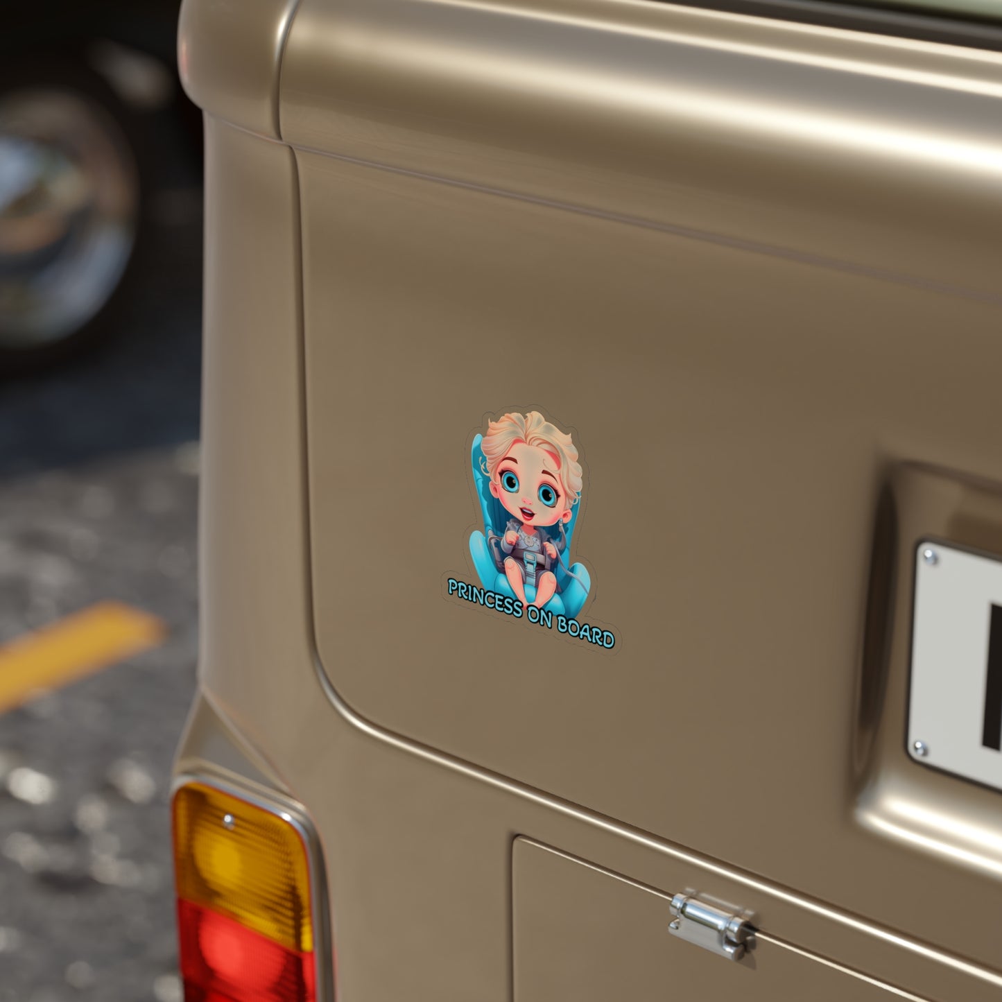 Baby on Board Car Sticker with Baby Elsa - Ride Along with Frozen Magic
