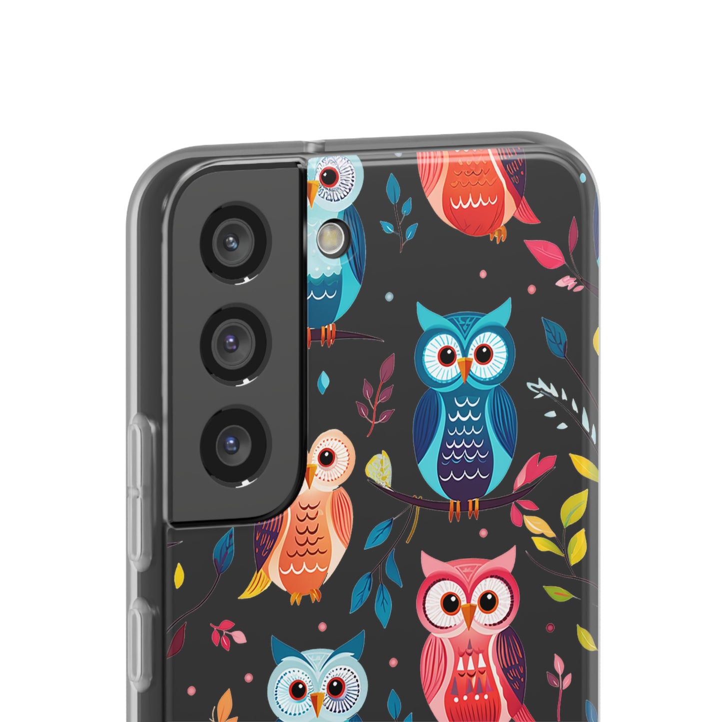 Whimsical Owl Flexi and Transparent Phone Case