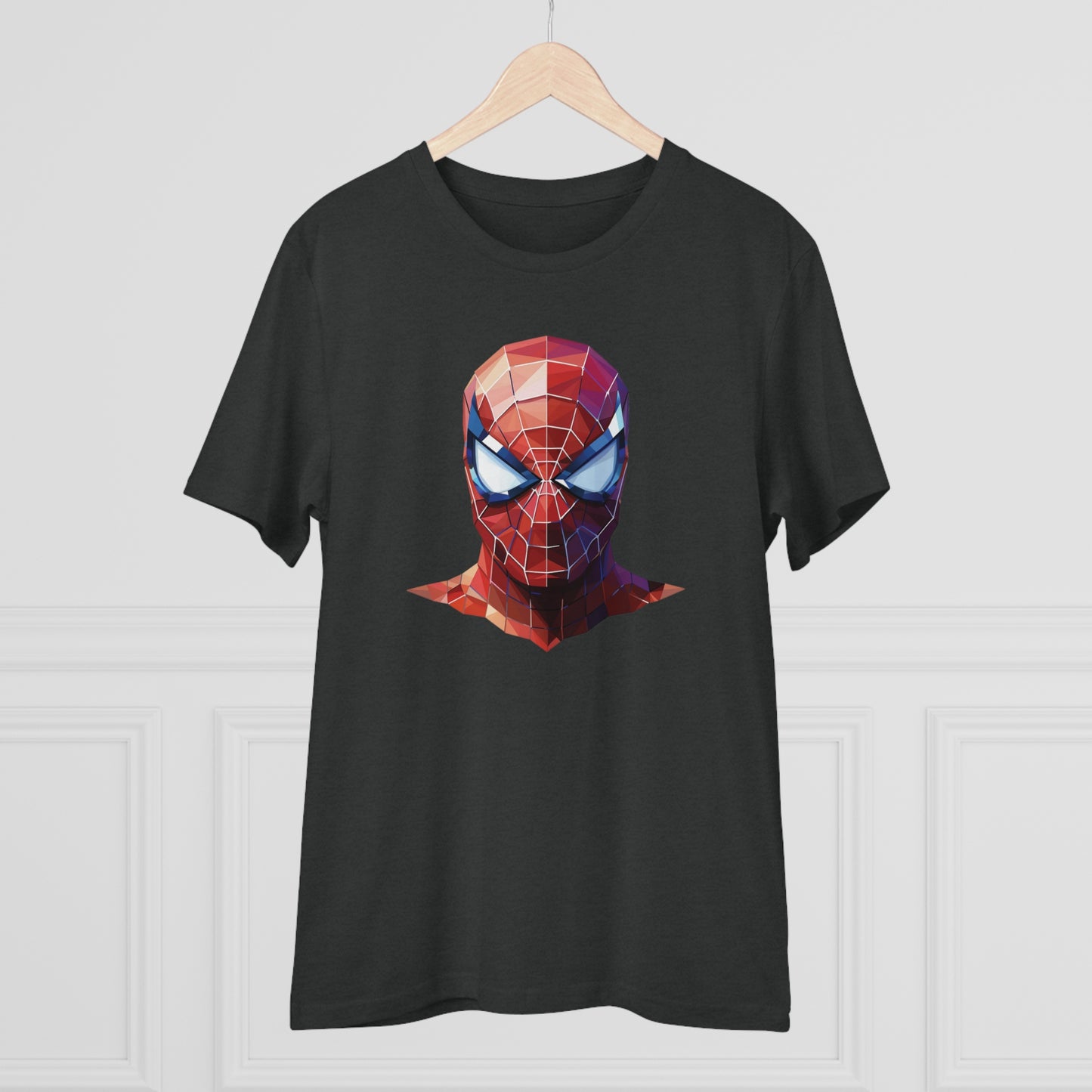 Spider-Man Polygonal Geometric T-Shirt - Swing into Stylish Adventure