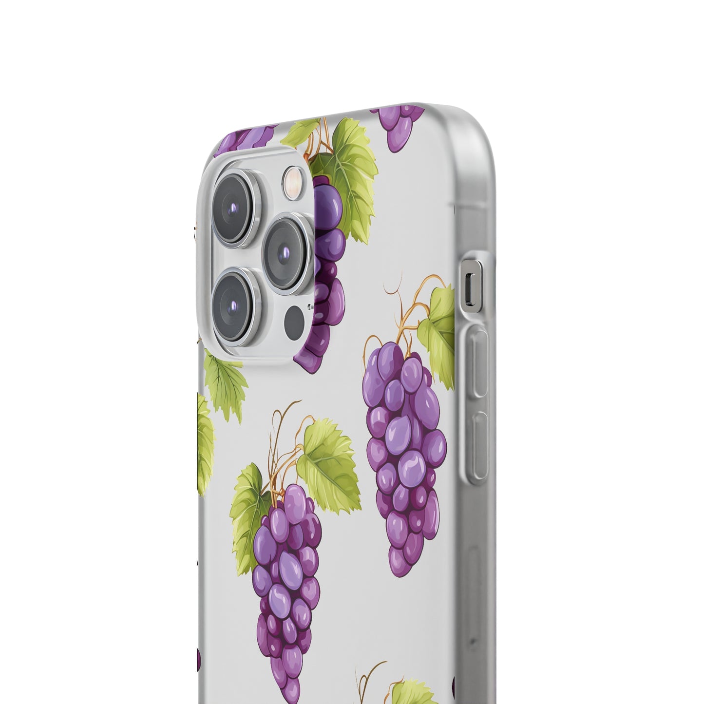 Flexi Grape Delight: Transparent Phone Case