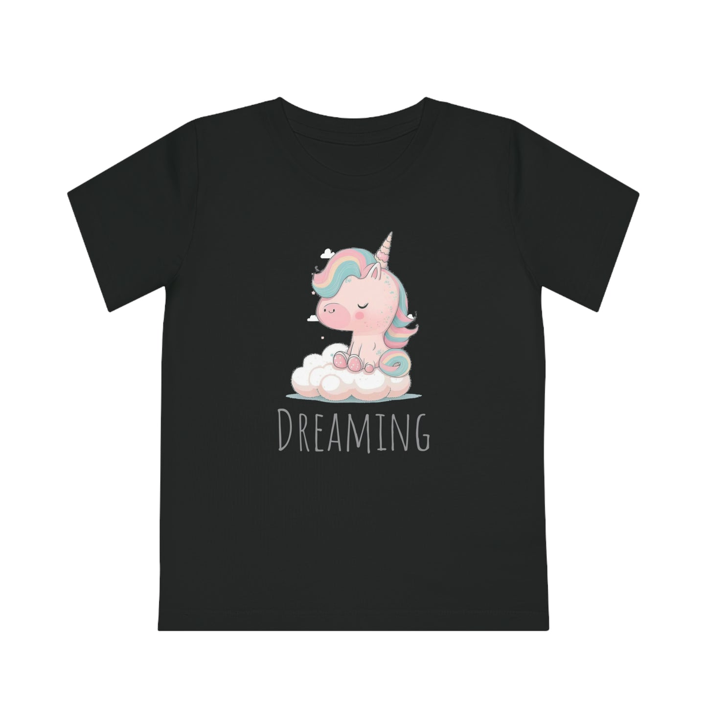 Dreaming Unicorn Kids Eco-Friendly T-Shirt - Spark Imagination with Magical Comfort
