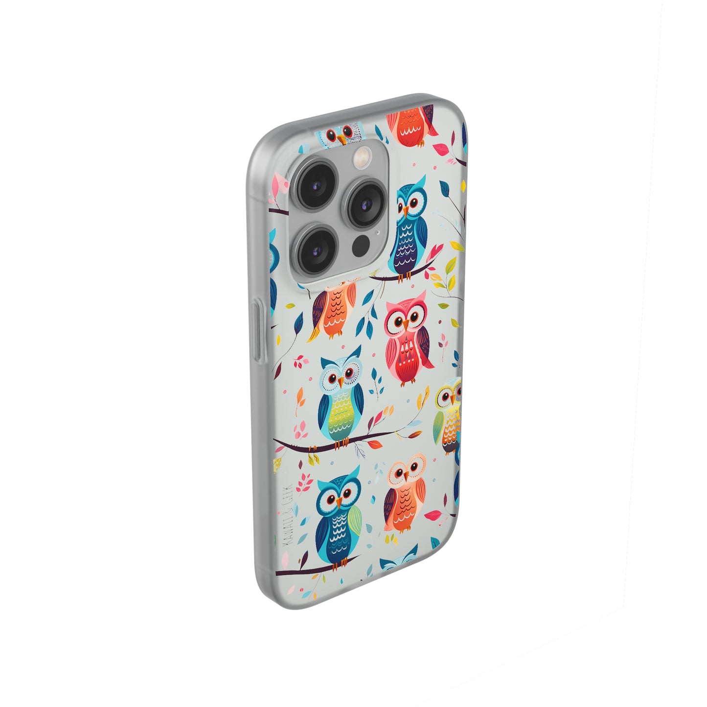 Whimsical Owl Flexi and Transparent Phone Case