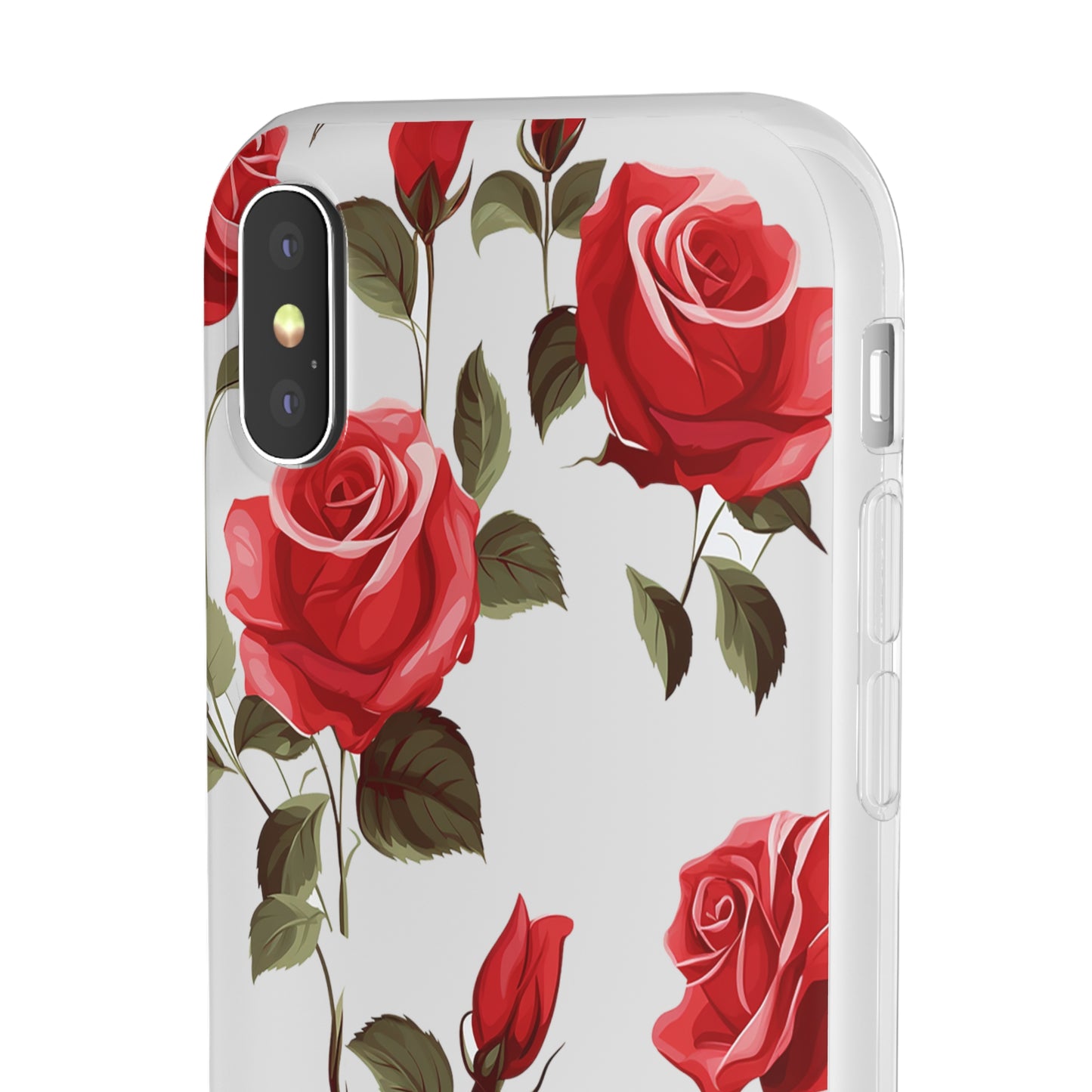 Delicate Rose Flexi Transparent Phone Case