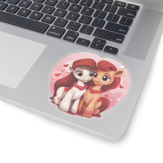 Valentine's Pony Couple Sticker