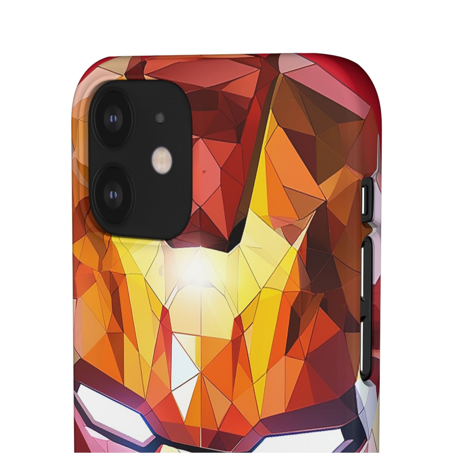 Phone Case - Iron Man helmet polygonal style
