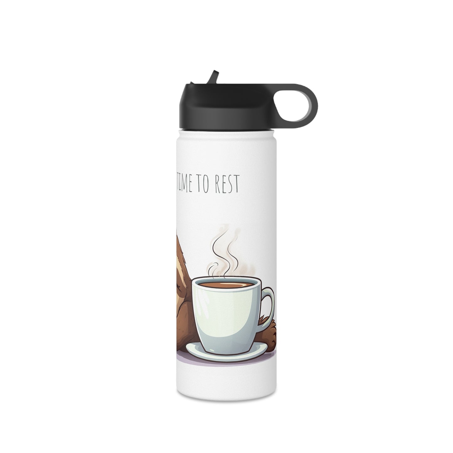Lazy Sloth Stainless Steel Bottle: Cool & Cozy