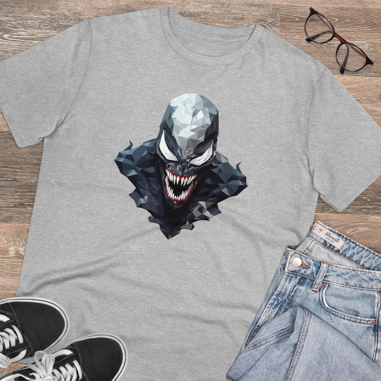 Venom Polygonal T-Shirt - Unleash the Symbiote Power
