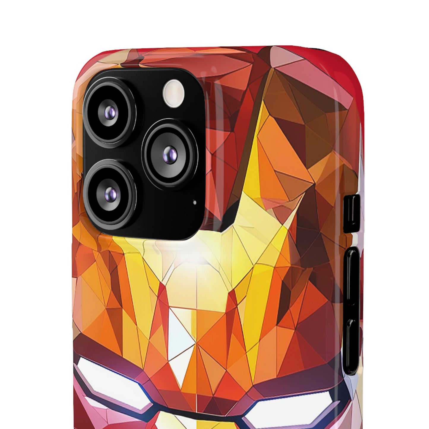 Phone Case - Iron Man helmet polygonal style