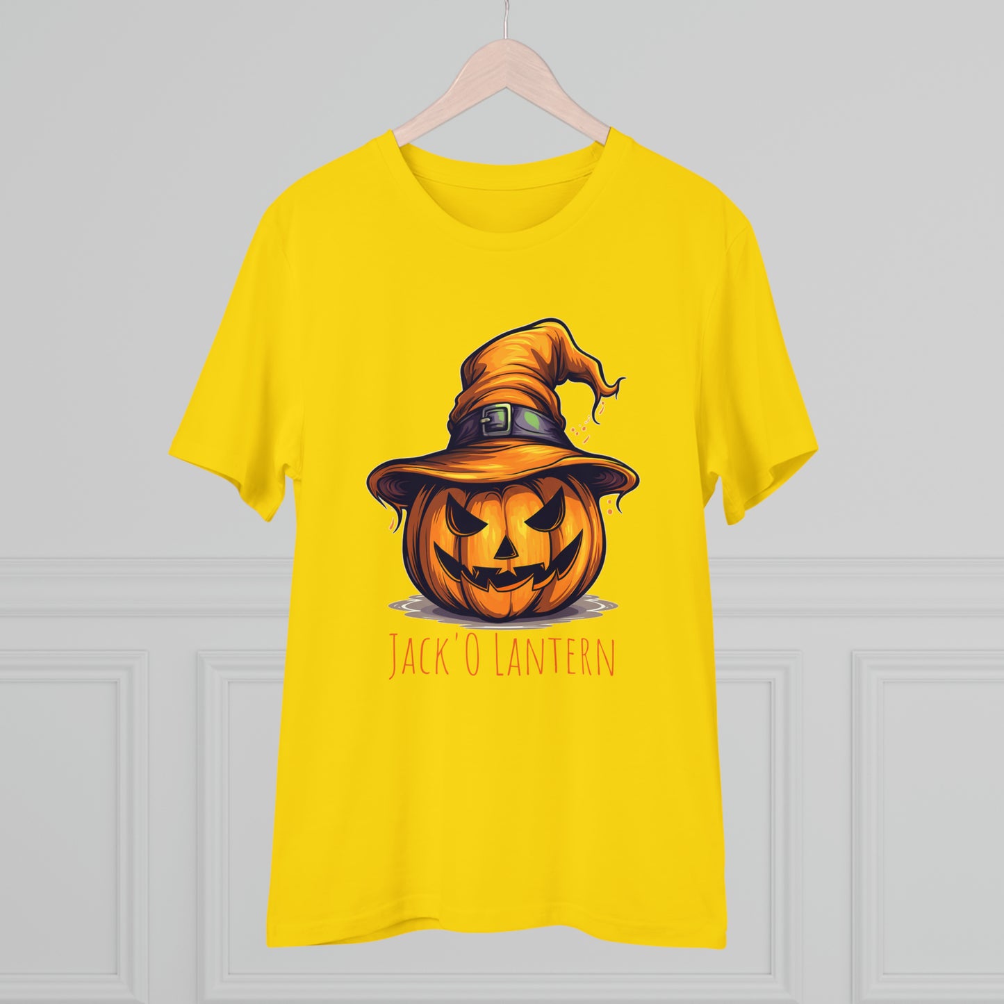 Eco-friendly Jack O Lantern Tee: Funny Pumpkin Halloween Sorcerer Edition