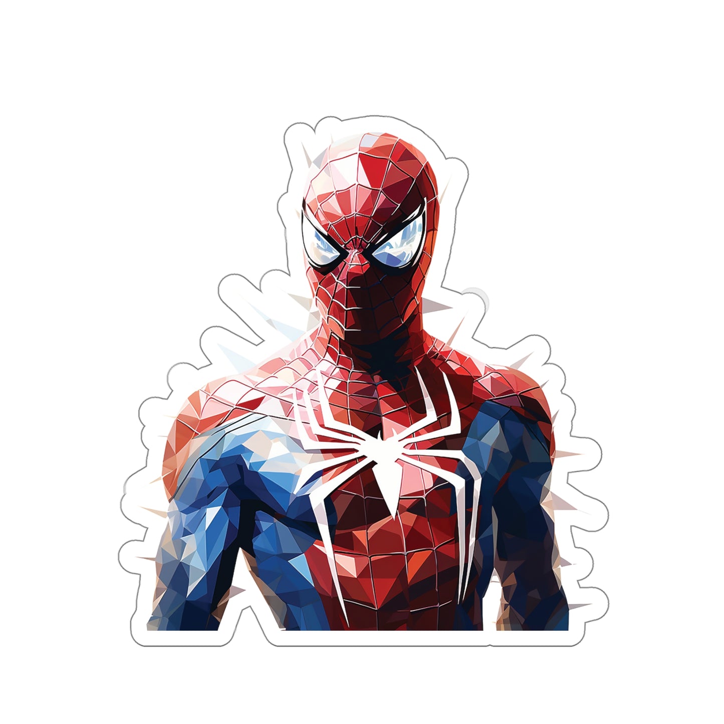 Spider Man Sticker - Weave a Web of Geometric Style