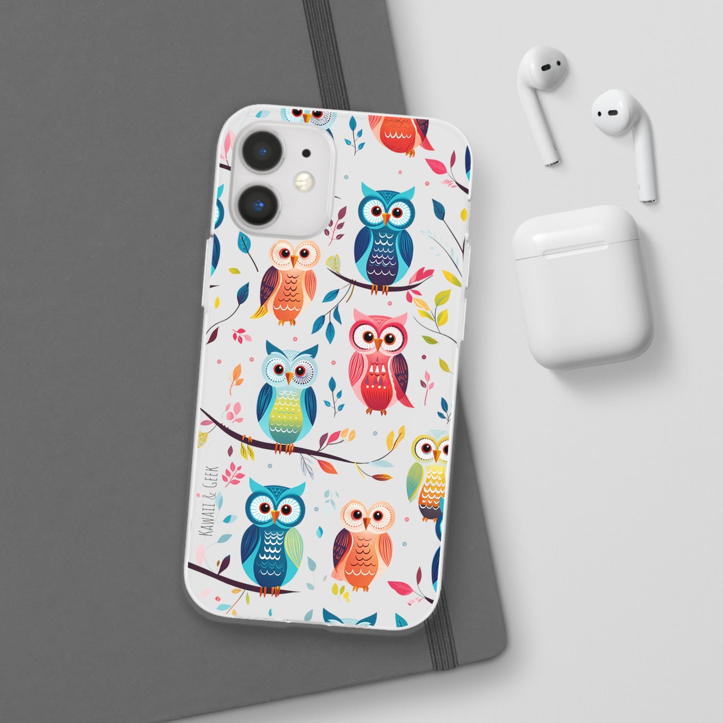 Whimsical Owl Flexi and Transparent Phone Case