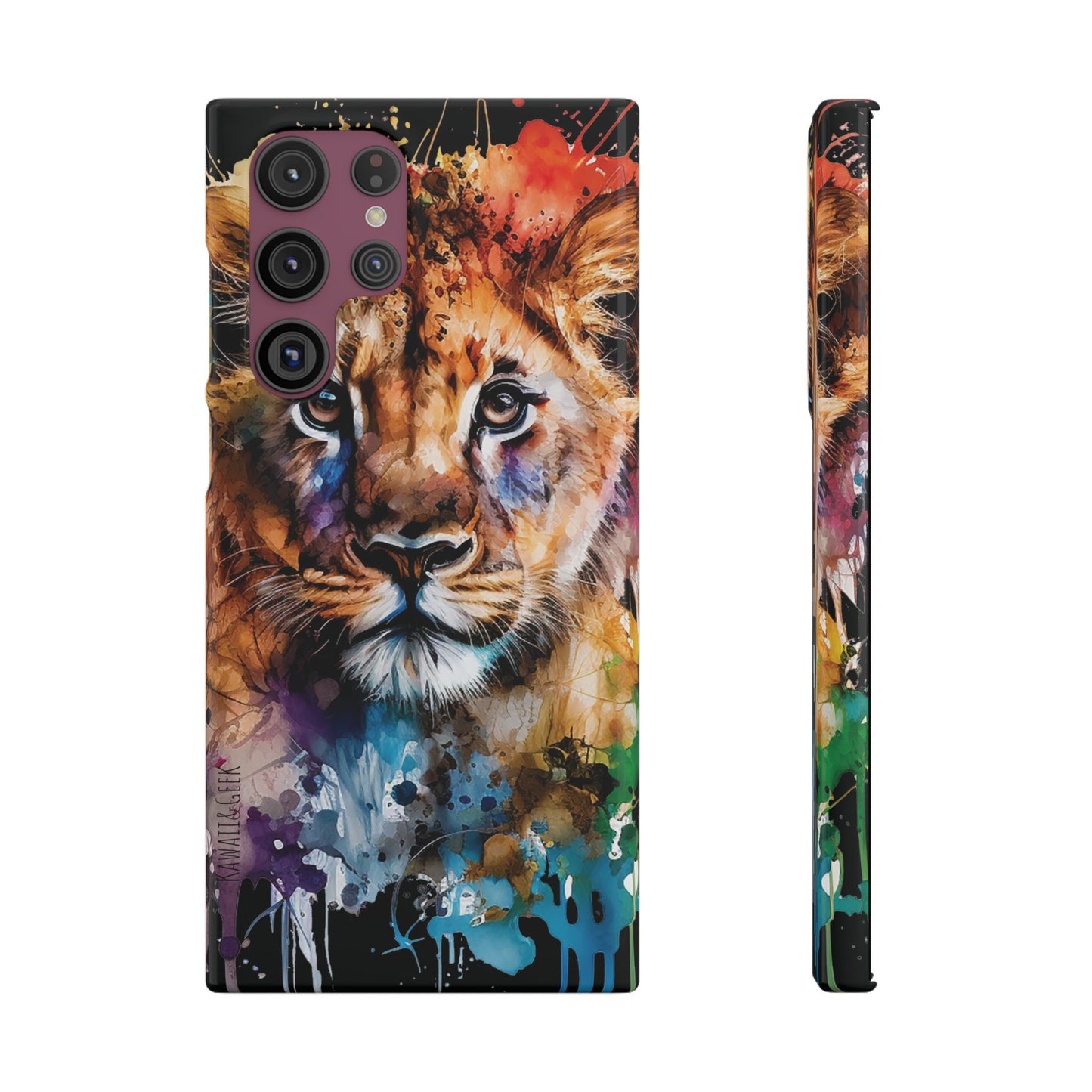 Phone Case Watercolor Lion Cub