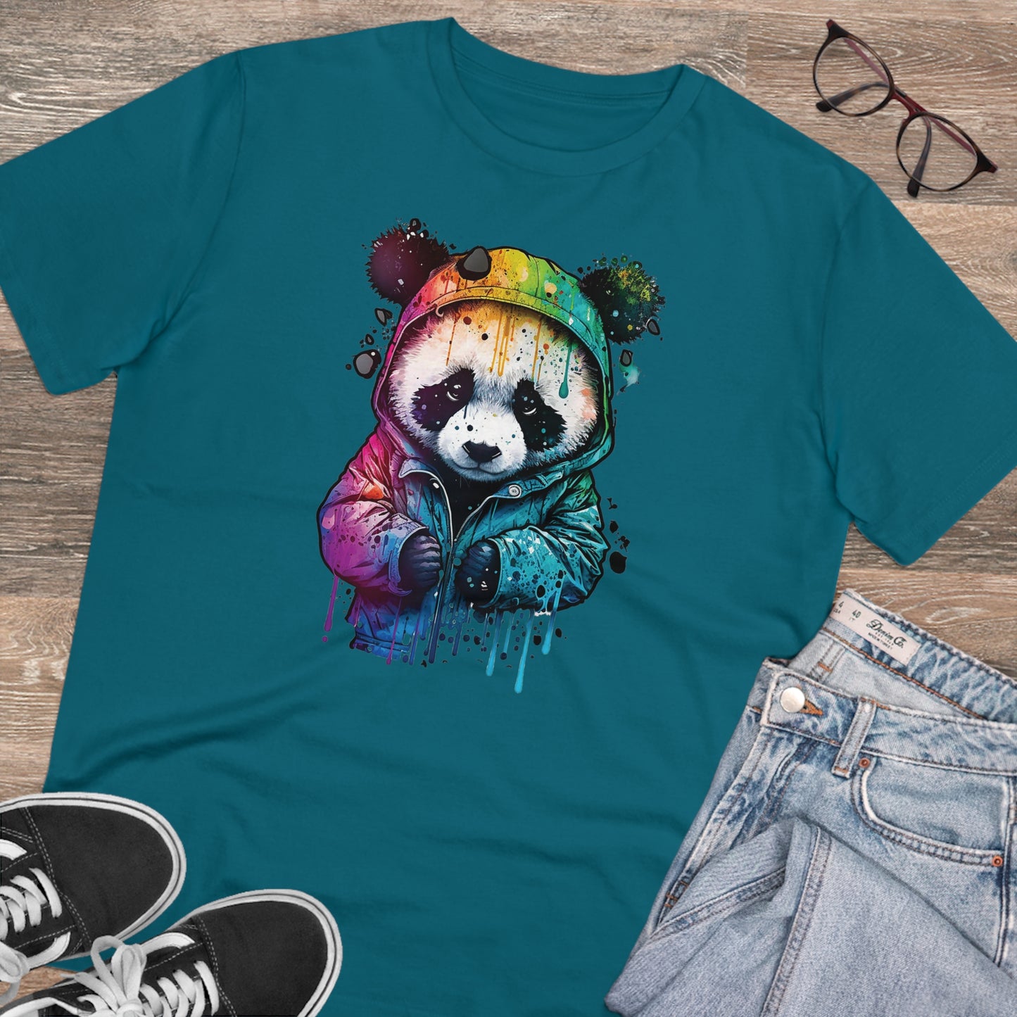 Panda Organic Unisex T-Shirt - Add Some Fun and Eco-Friendly Style to Your Wardrobe