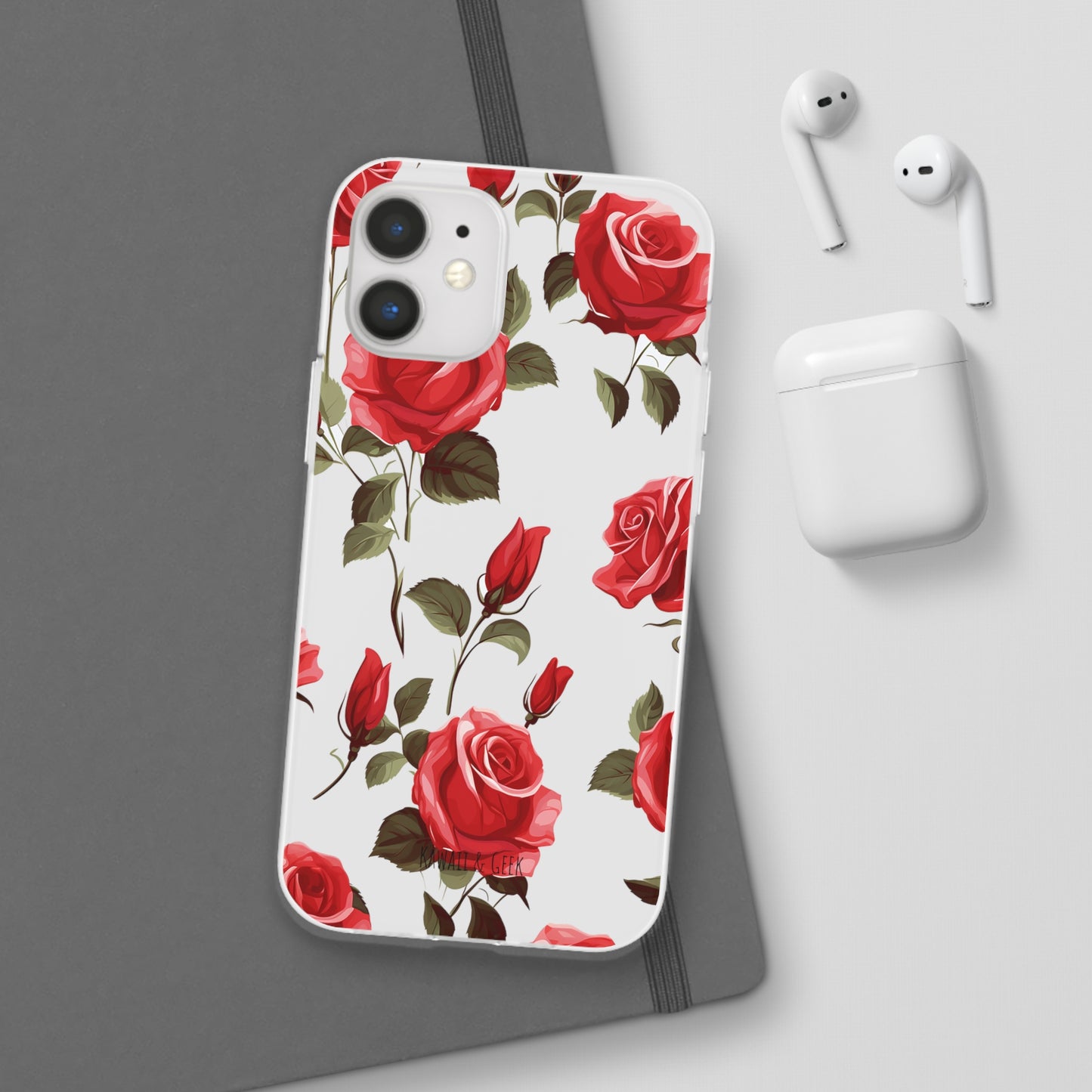 Delicate Rose Flexi Transparent Phone Case